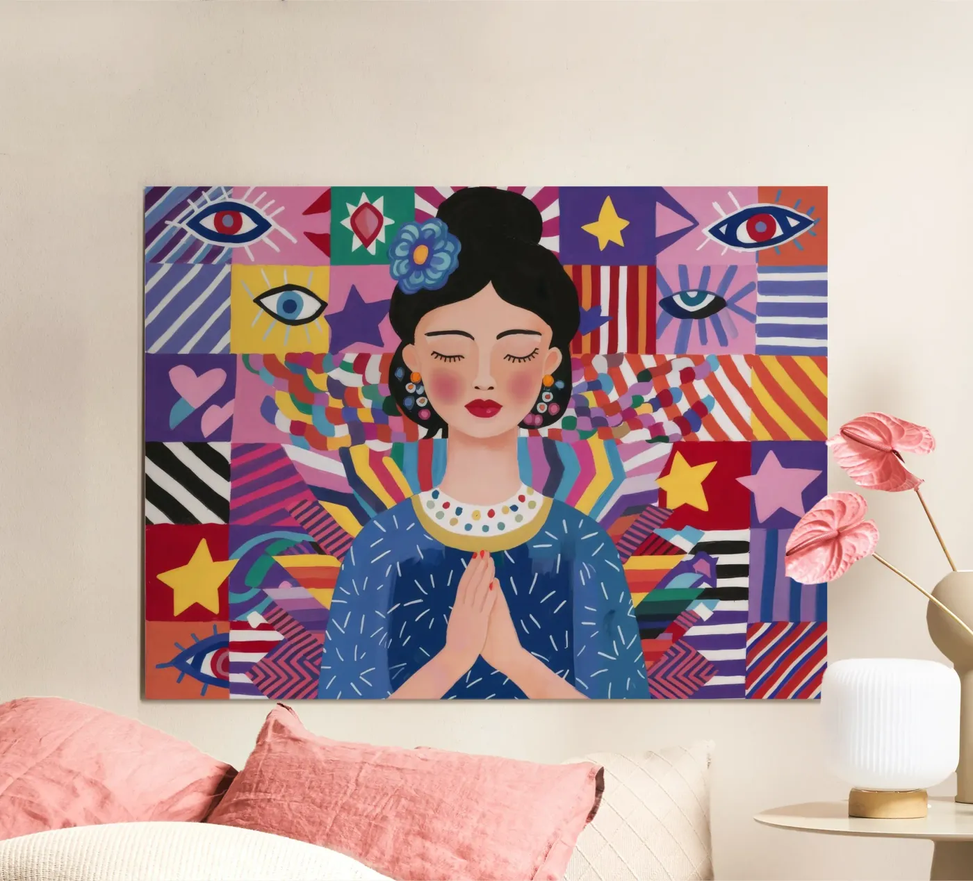 Prayerful Pattern Reverence poster by Ivory Frame