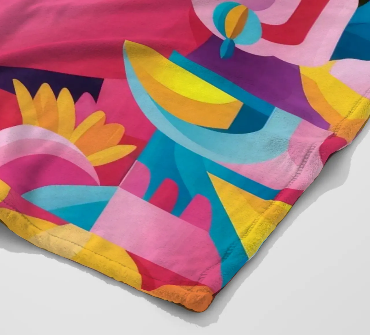 Vibrant Pattern Fusion fleece blanket by Ivory Frame