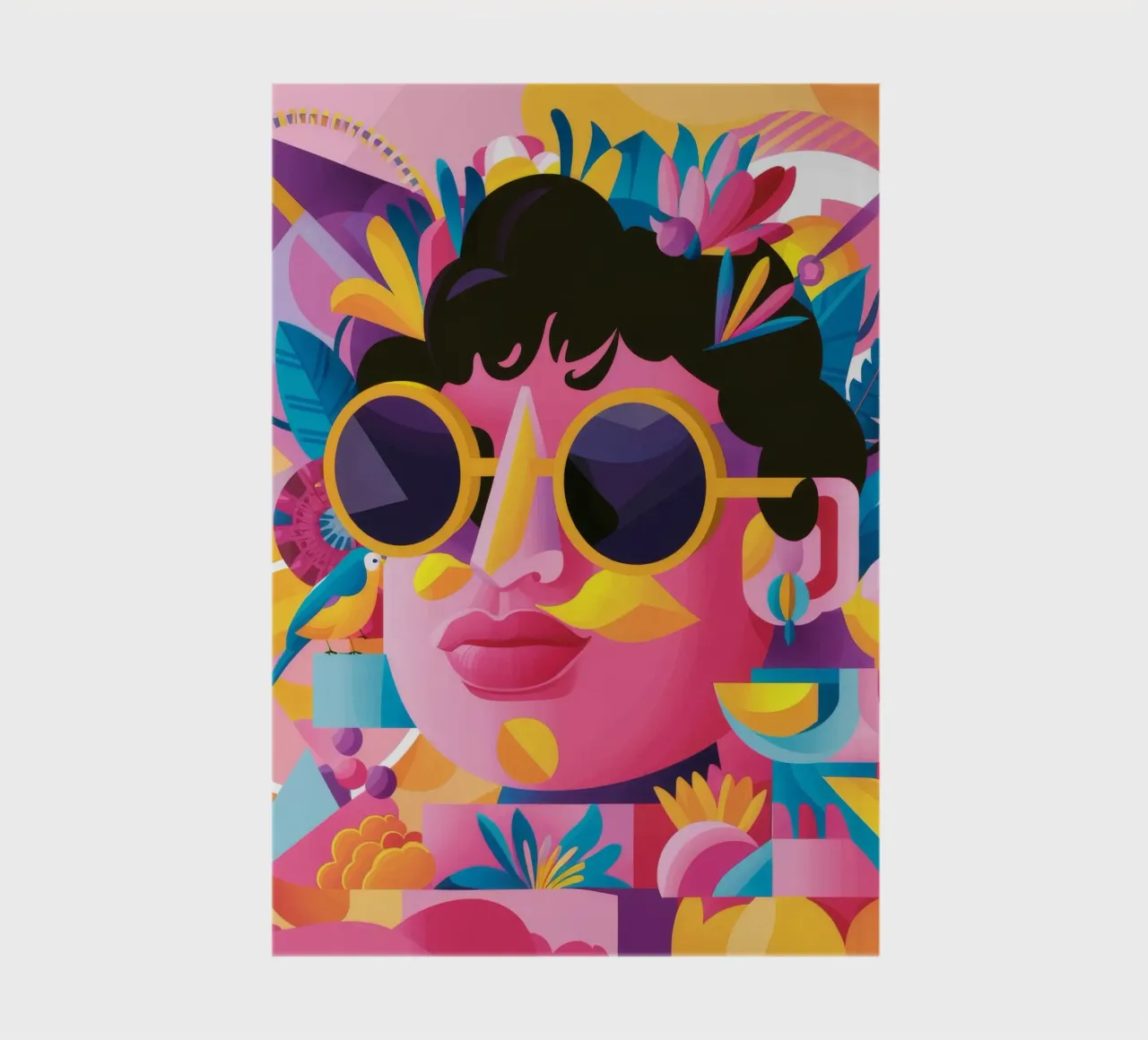 Vibrant Pattern Fusion notebook by Ivory Frame