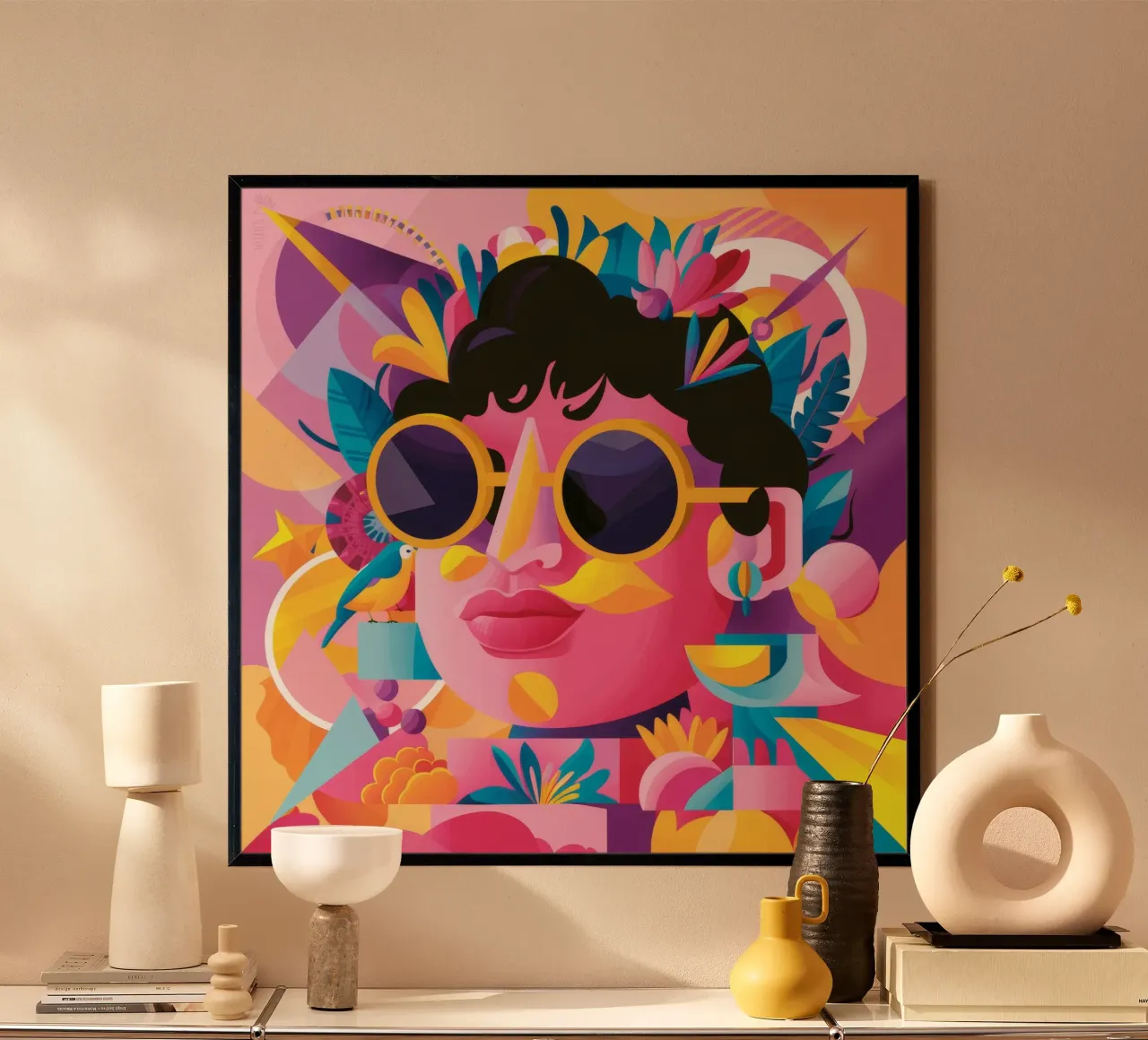 Fusione di motivi vibranti carta hahnemühle da Ivory Frame