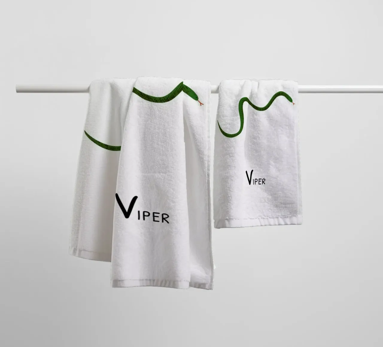 Viper asciugamano da bagno da Little Flourishes