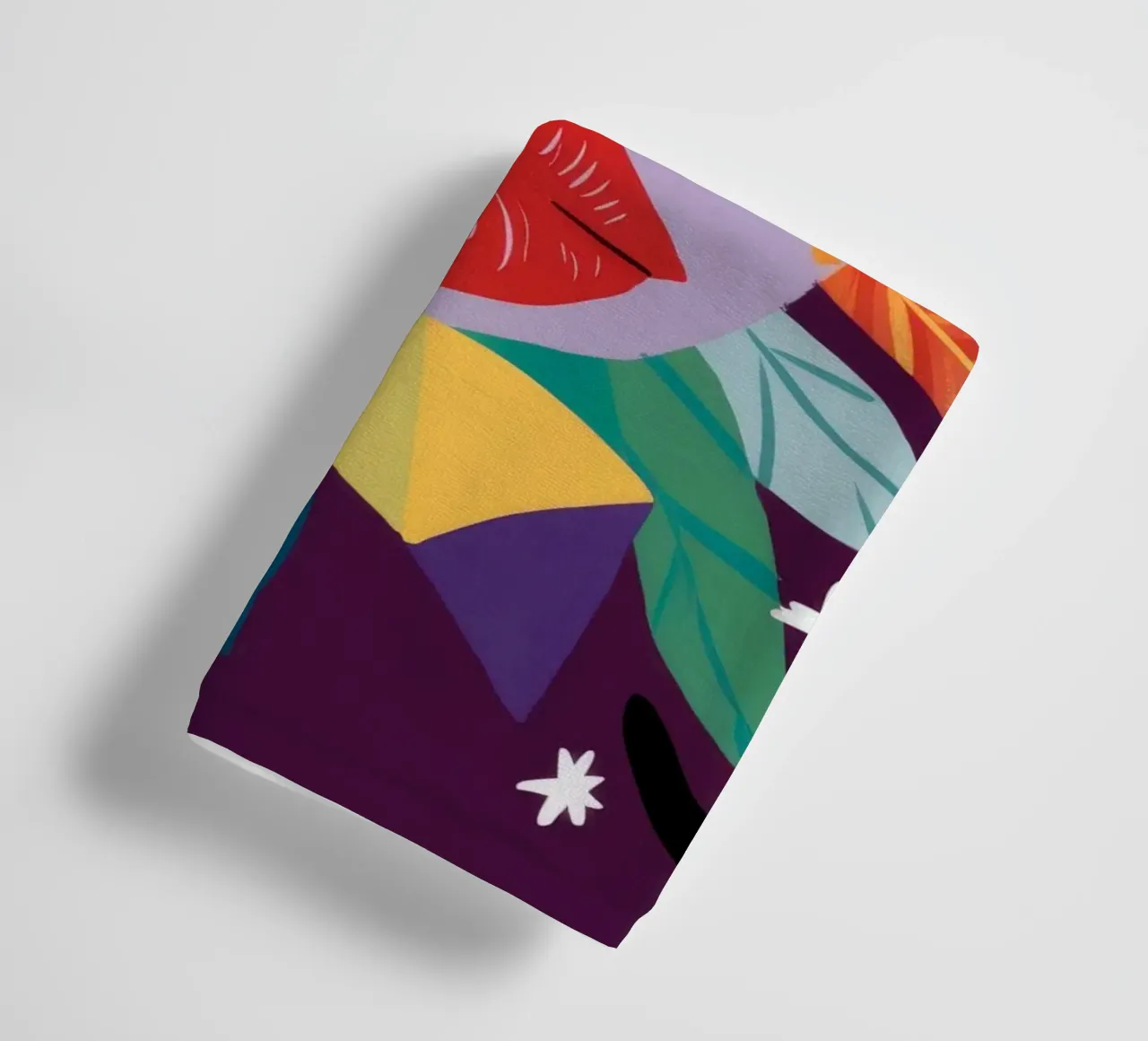 Abstract Face Expression towel by Ivory Frame