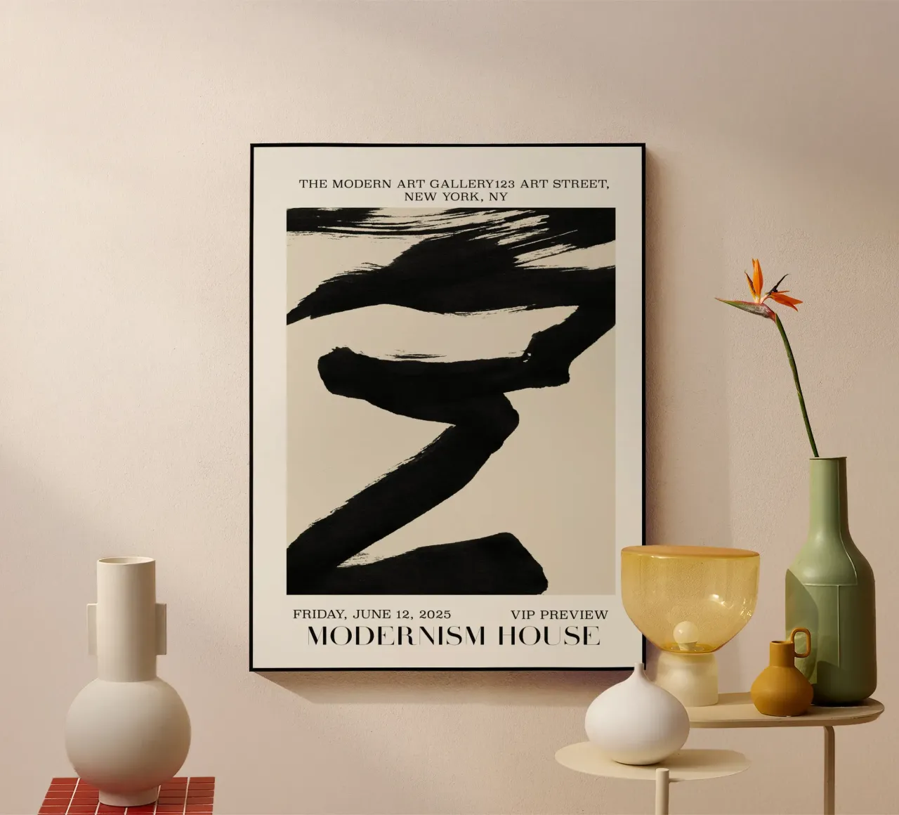 Modernism House No 01 acryl van treechild