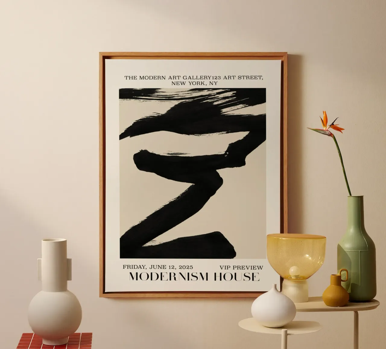 Modernism House No 01 tela con Cornice a cassetta da treechild