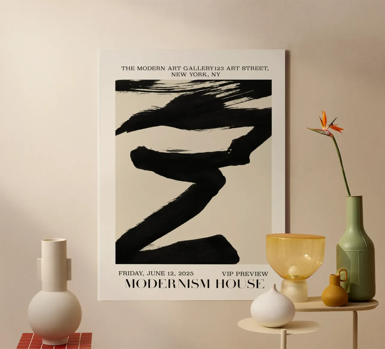 Modernism House No 01 tela con Cornice a cassetta da treechild