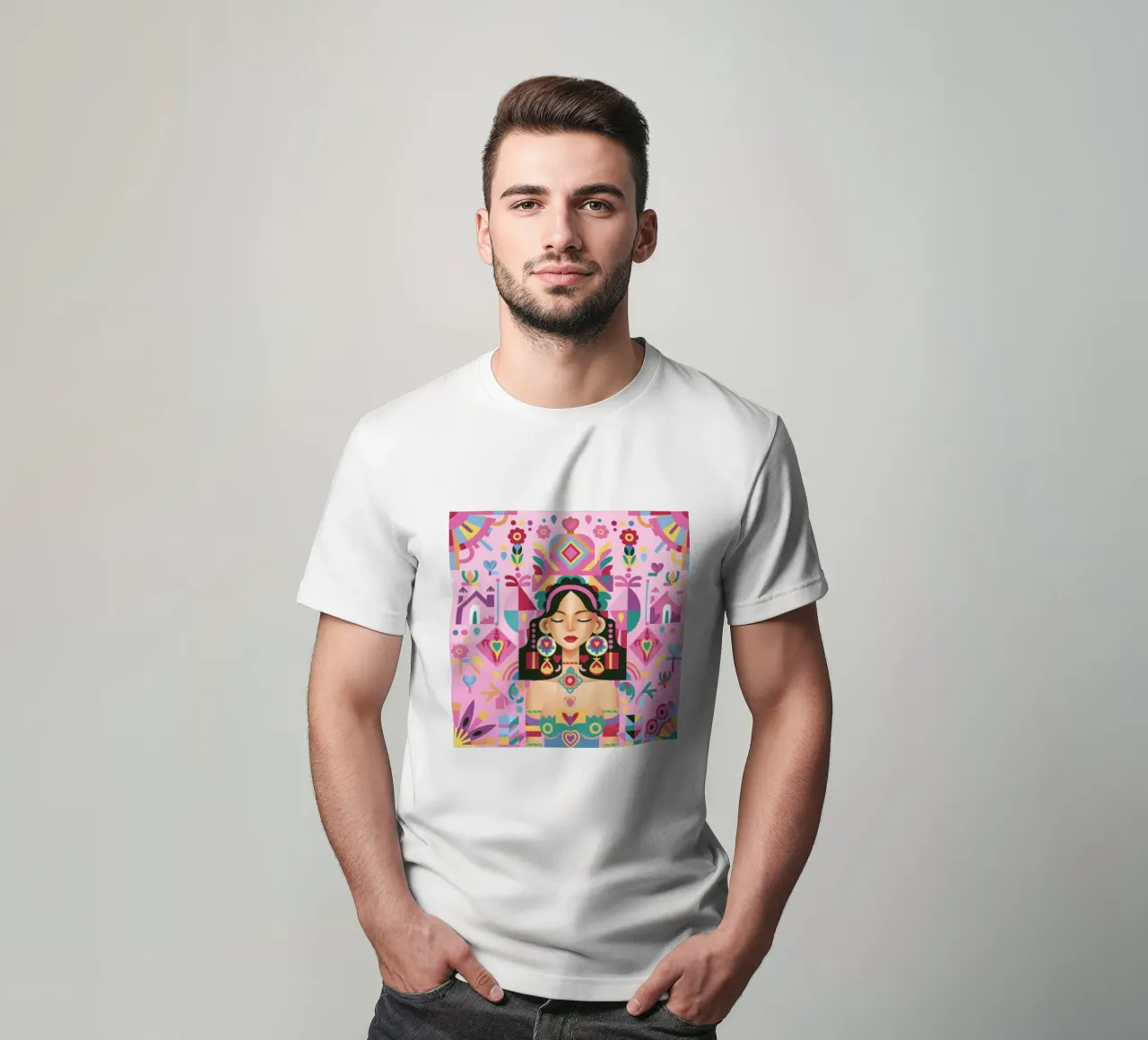 Fusione di persone modellate t-shirt da Ivory Frame