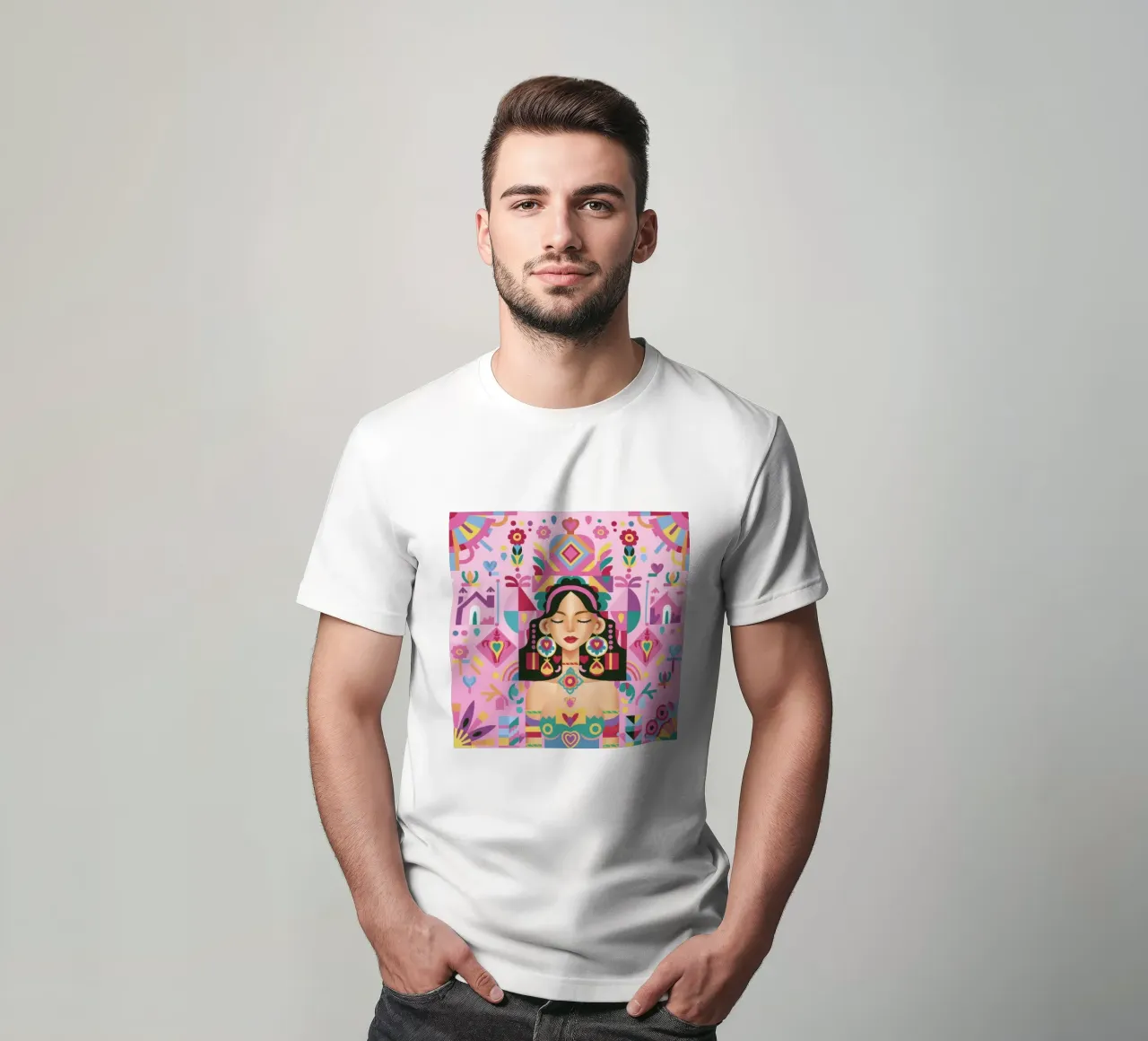 Fusione di persone modellate t-shirt da Ivory Frame