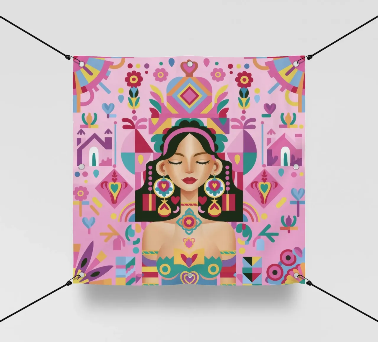 Fusione di persone modellate telo in pvc da Ivory Frame