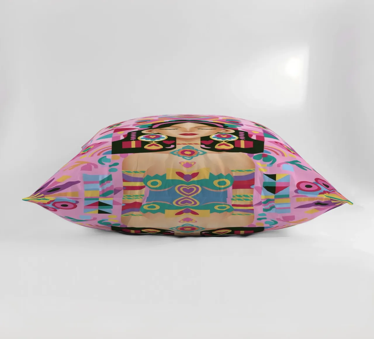 Fusione di persone modellate cuscino da Ivory Frame