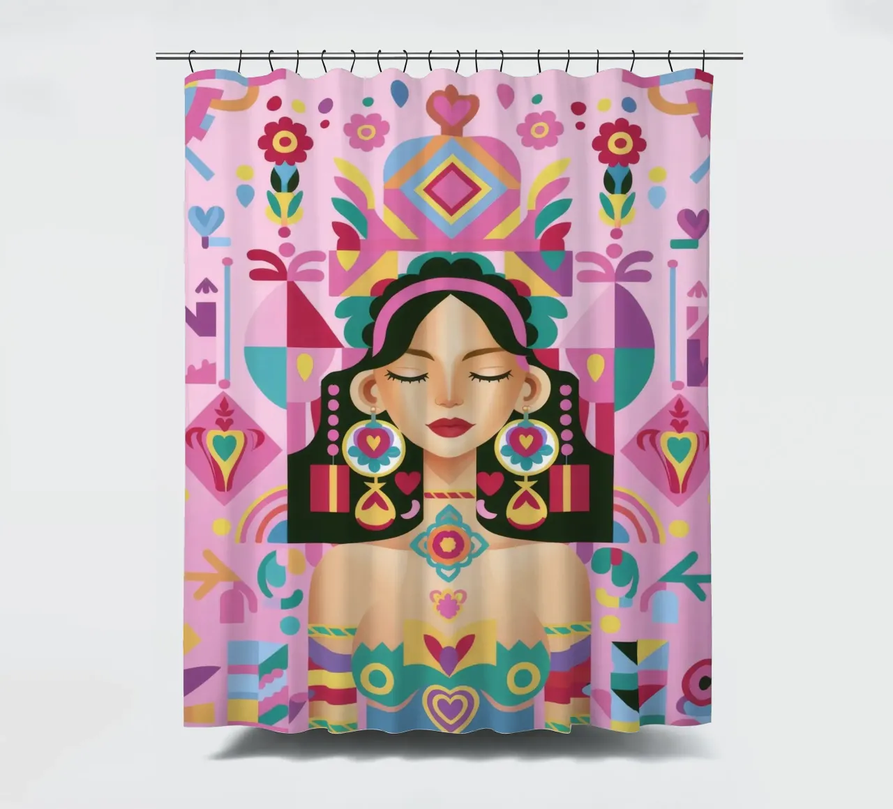 Fusione di persone modellate tenda da doccia da Ivory Frame