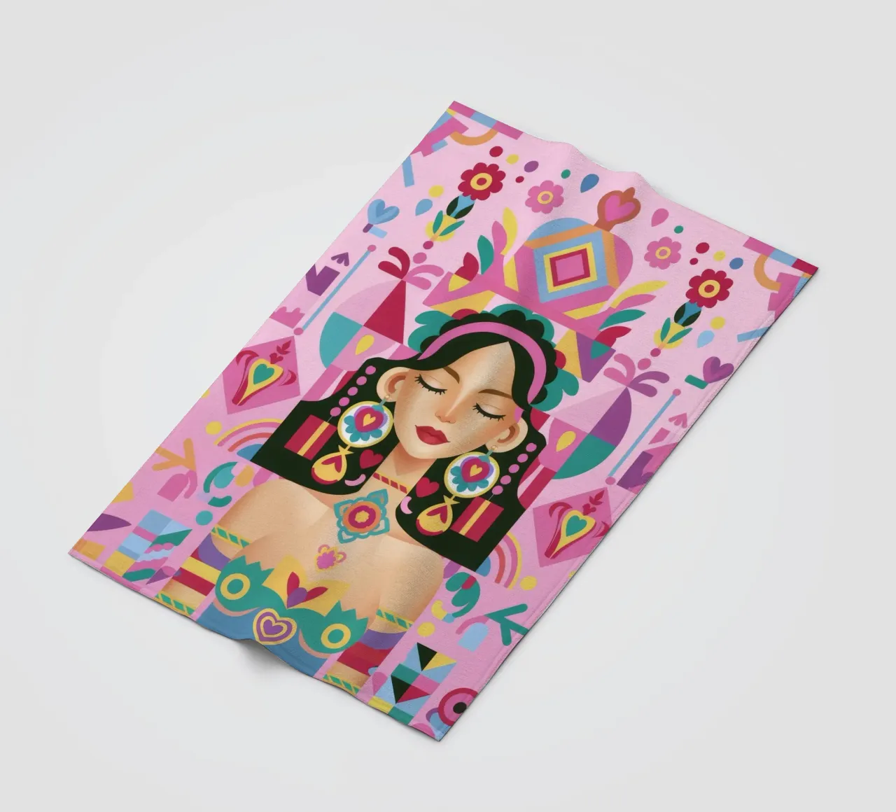 Fusione di persone modellate coperta in pile da Ivory Frame