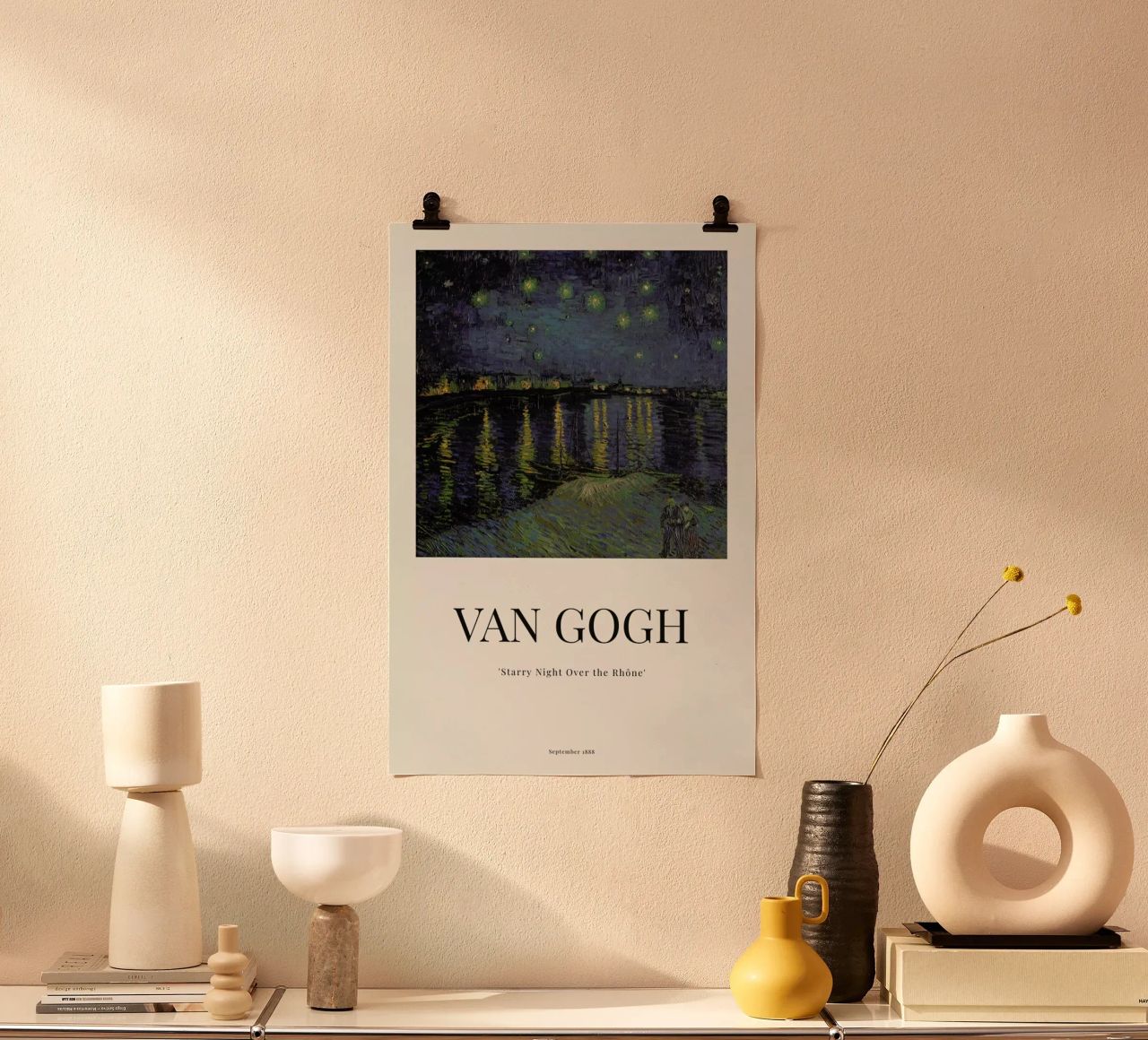 van Gogh - Starry Night Over the Rhone Poster von ARTOTHEK