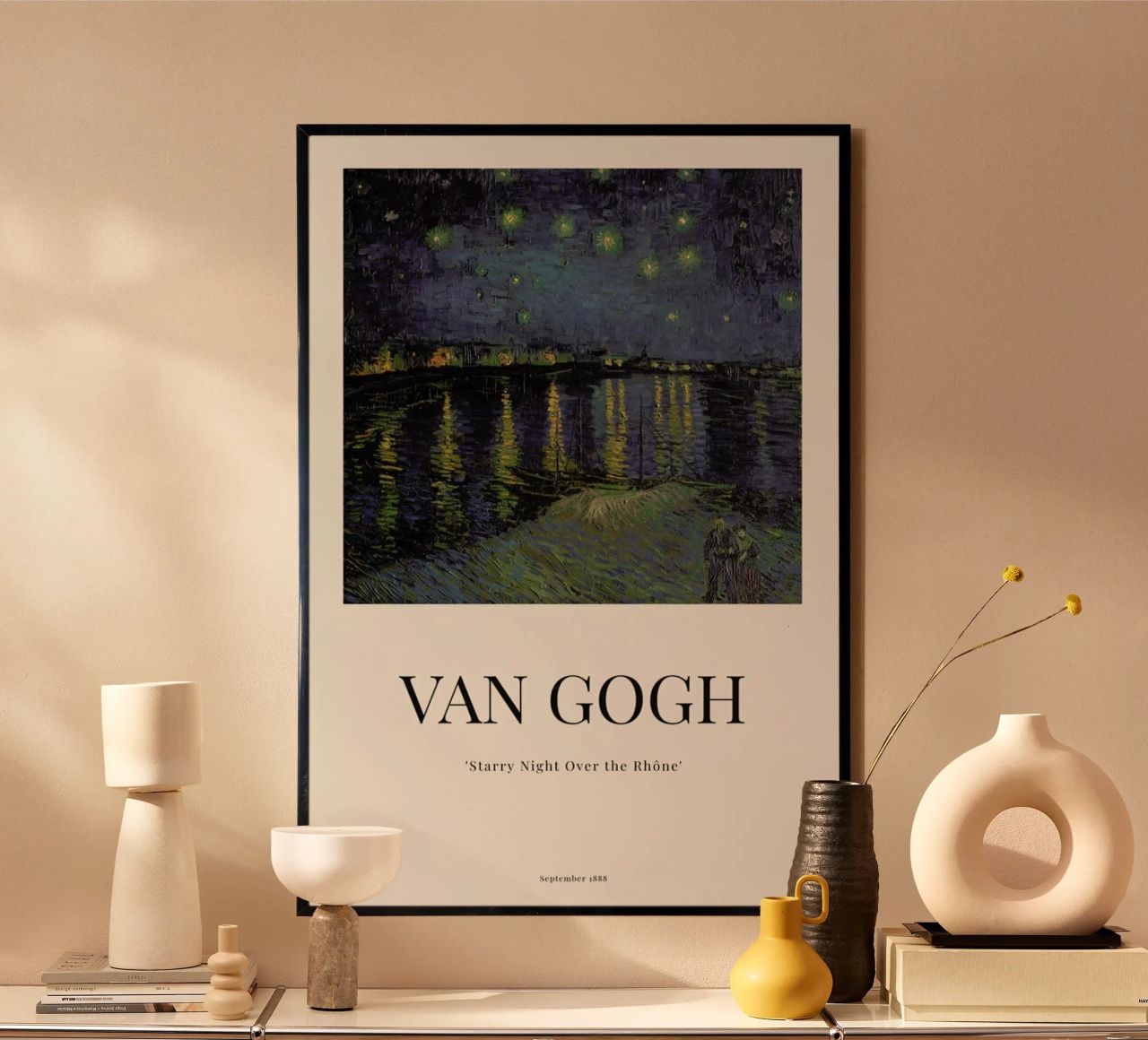 van Gogh - Starry Night Over the Rhone Poster von ARTOTHEK