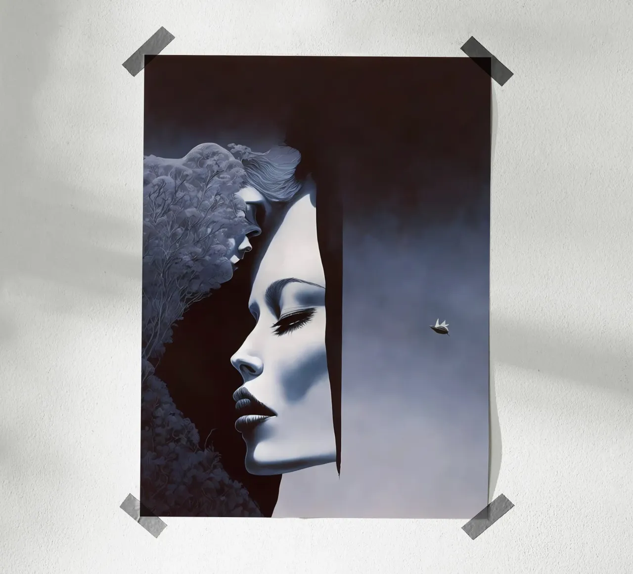 Schwarzer Spalt poster da kosinsart.gallery