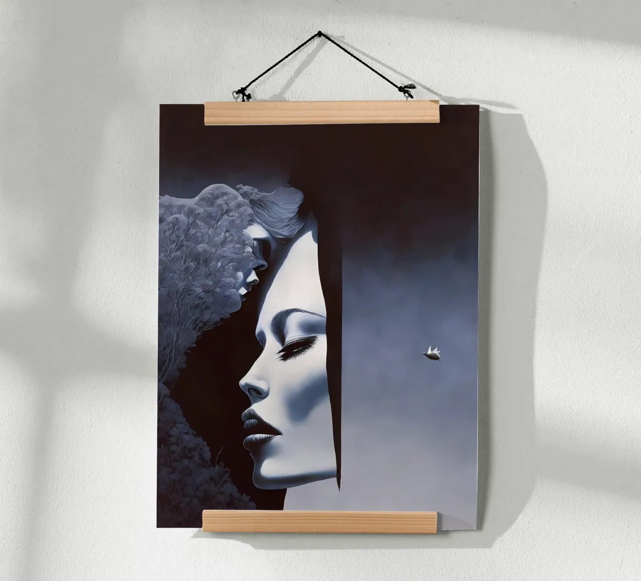 Schwarzer Spalt poster da kosinsart.gallery