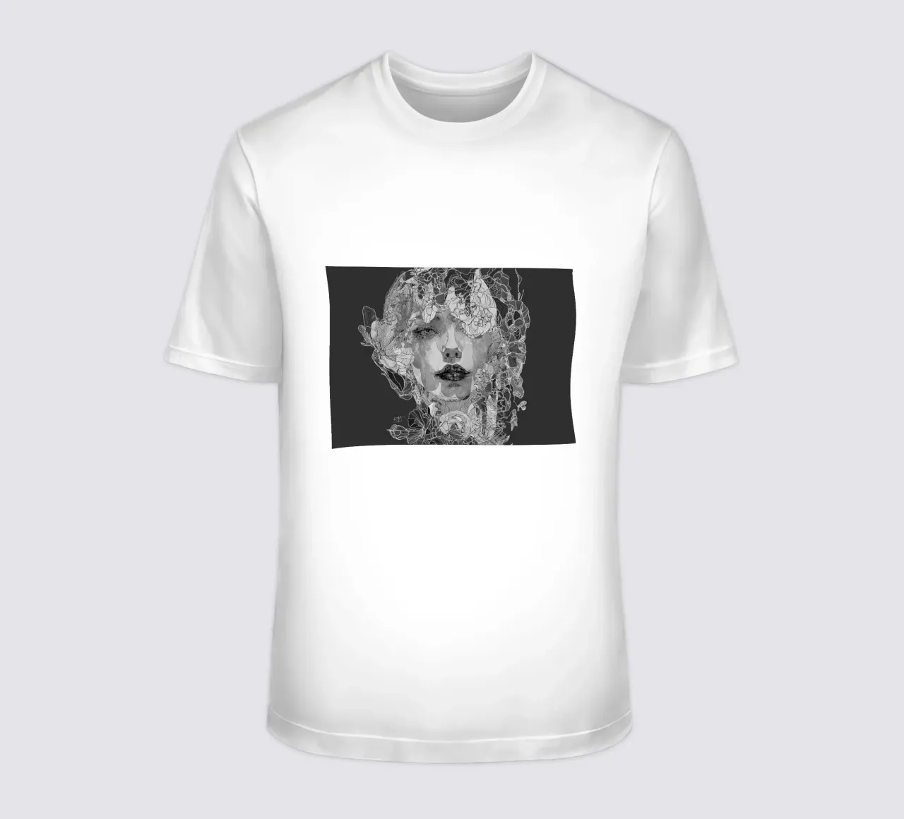 blu botanico bliss bw t-shirt da Giulio Iurissevich