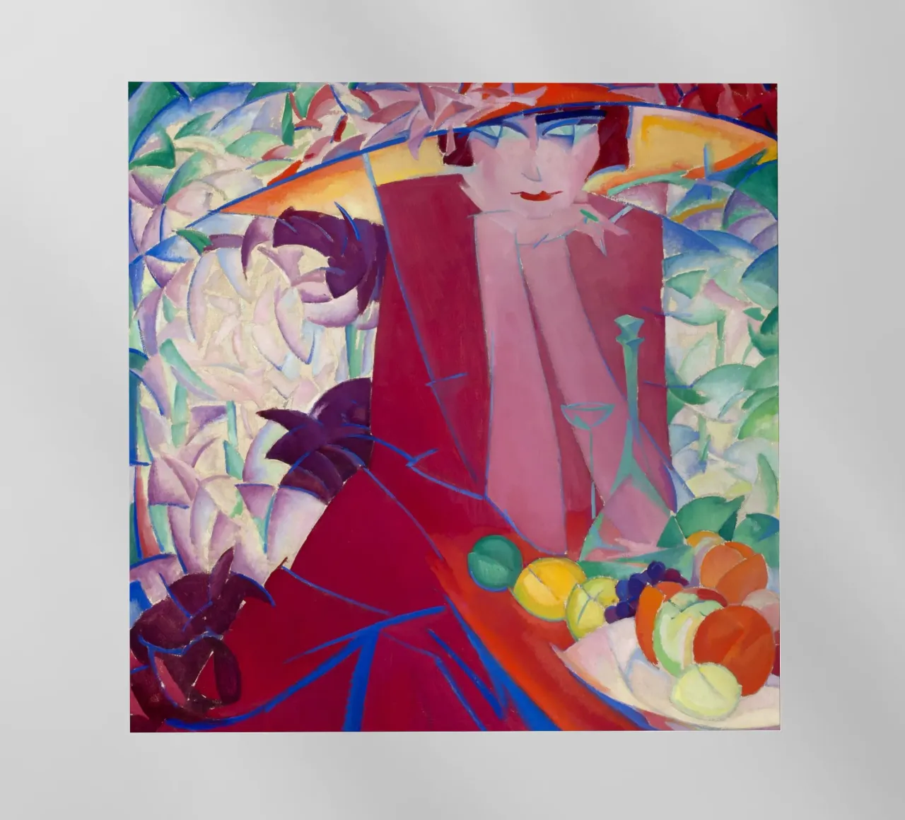 Leo Gestel - Signora con grande cappello in casa d'estate pellicola backlit da ARTOTHEK