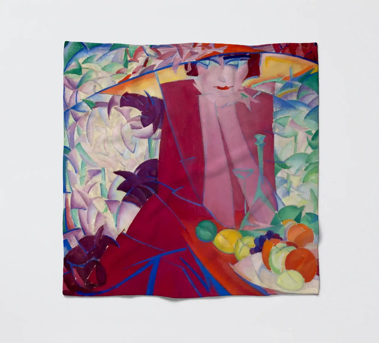 Leo Gestel - Signora con grande cappello in casa d'estate coperta in pile da ARTOTHEK