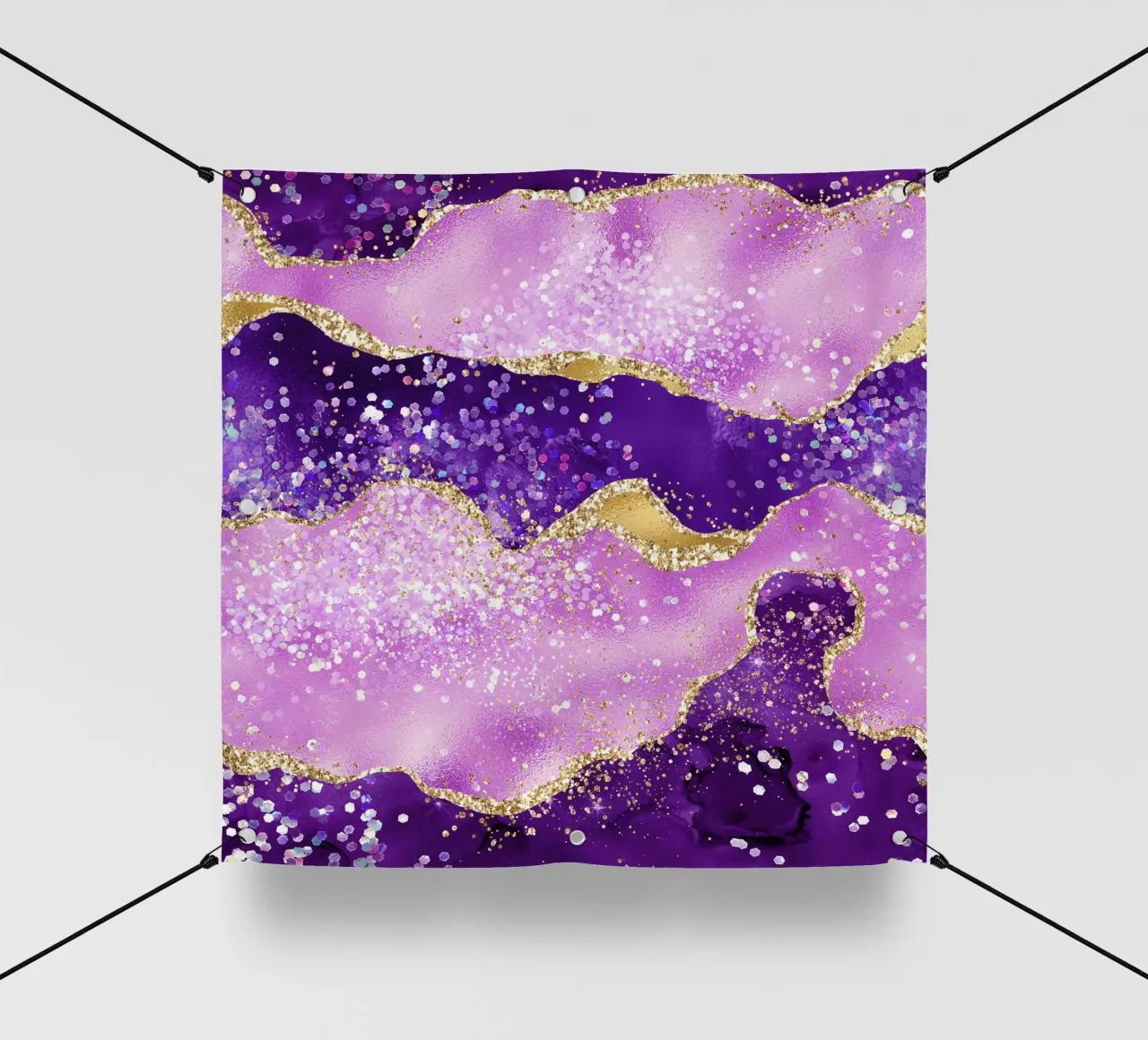 Texture Agata viola glitterata 02 telo in pvc da Gemstone Textures