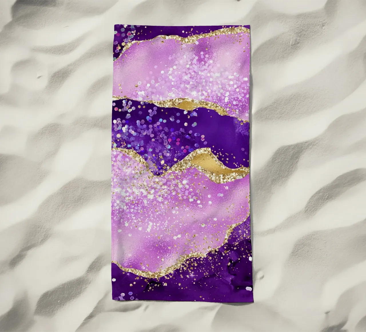 Texture Agata viola glitterata 02 telo mare da Gemstone Textures