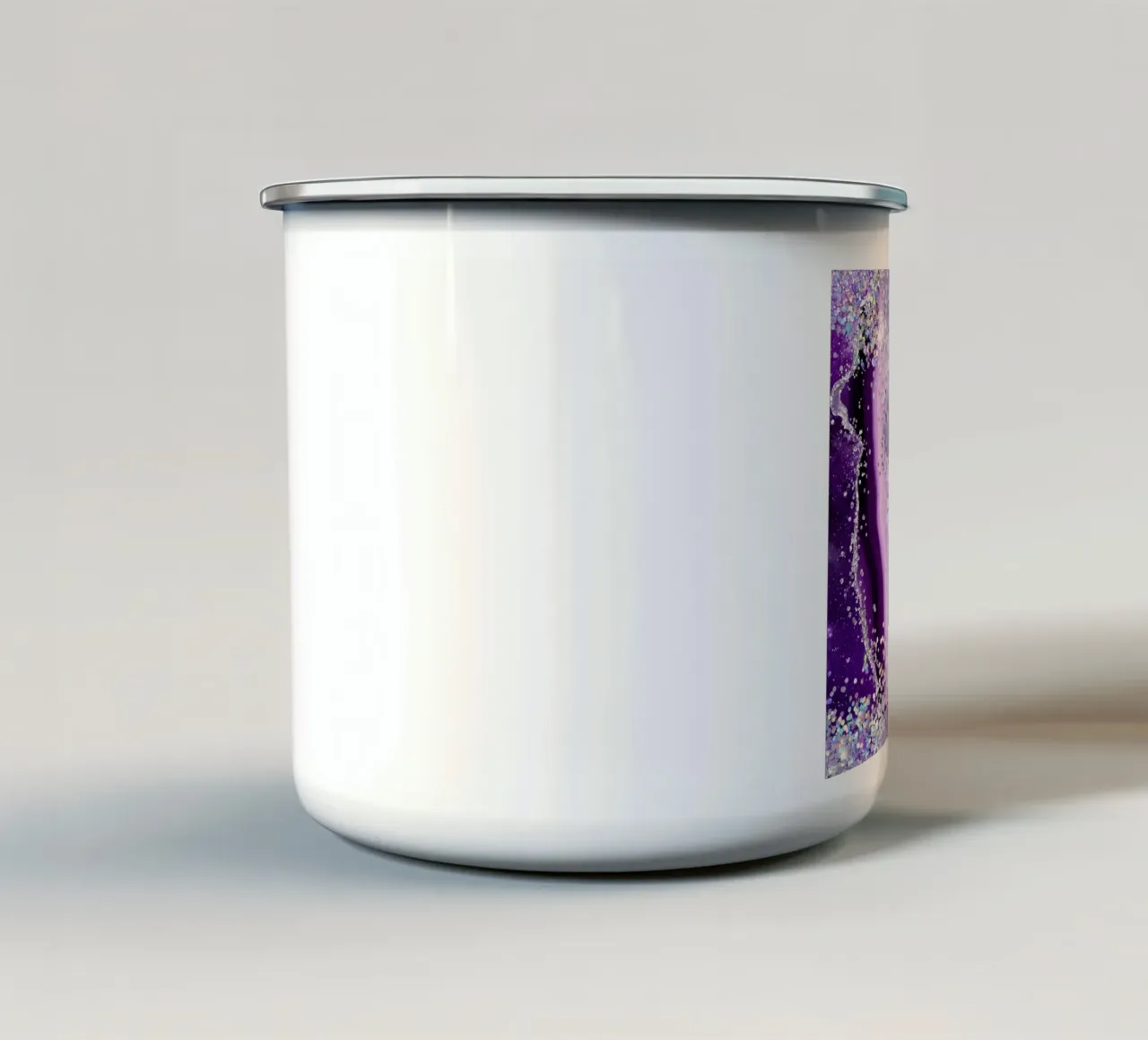 Texture Agata viola scintillante 03 tazza in smalto da Gemstone Textures