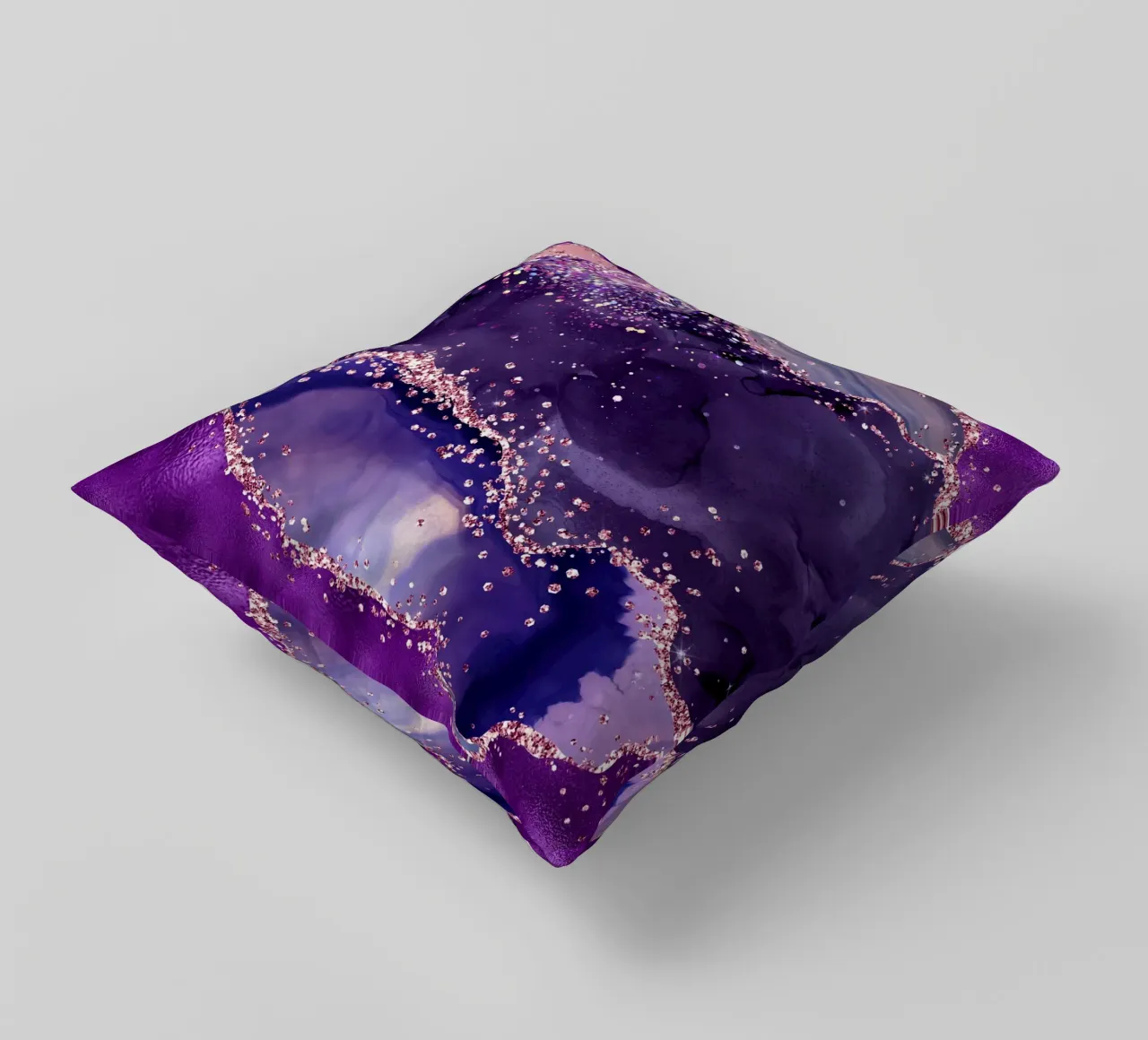 Texture Agata viola scintillante 04 cuscino da Gemstone Textures