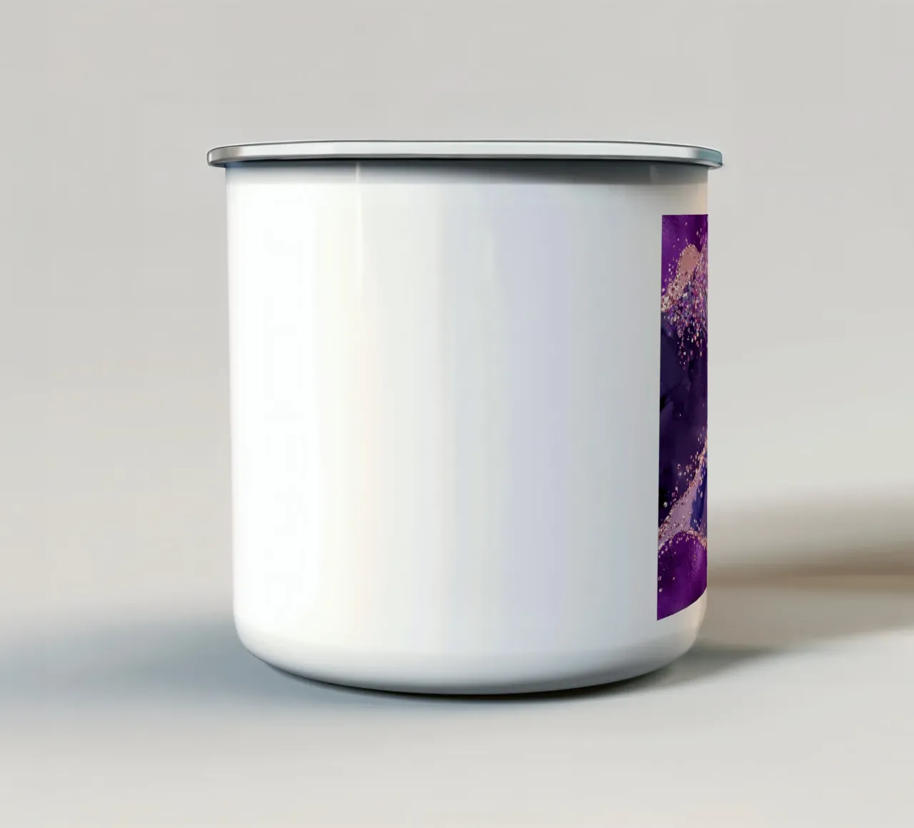 Texture Agata viola scintillante 04 tazza in smalto da Gemstone Textures