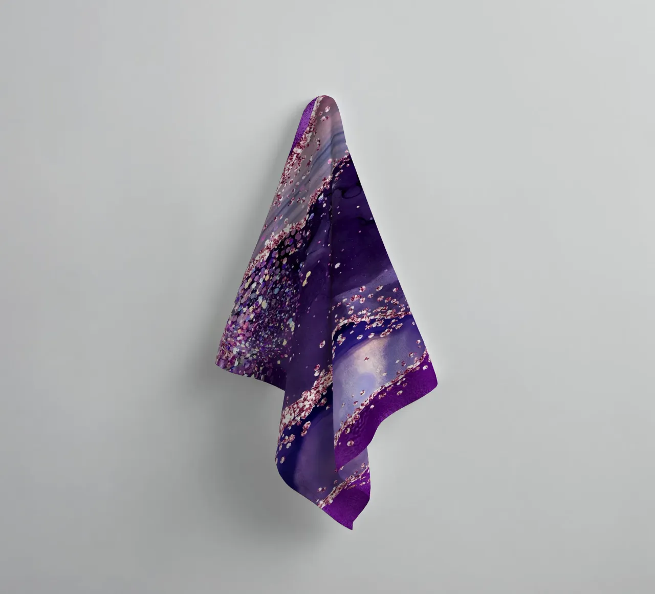 Agate pailletée violette Texture 04 serviette de bain de Gemstone Textures