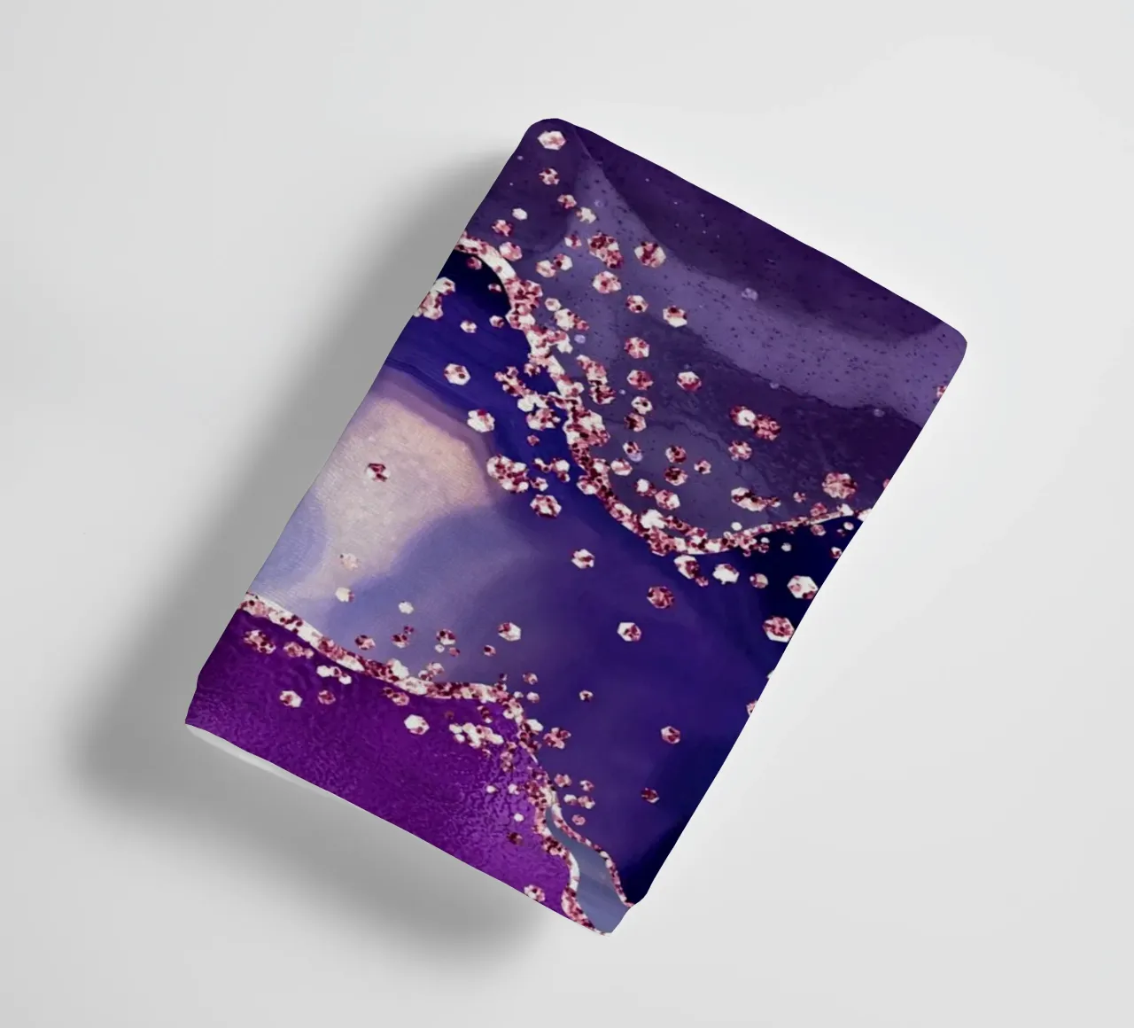 Agate pailletée violette Texture 04 serviette de bain de Gemstone Textures