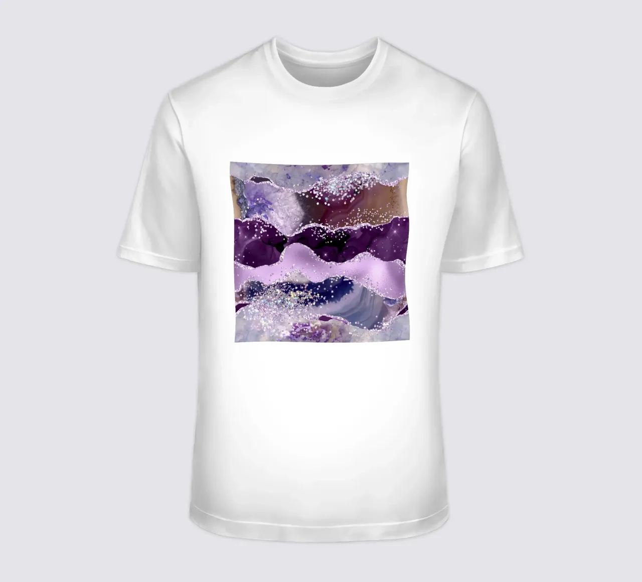 Texture Agata viola glitterata 06 t-shirt da Gemstone Textures