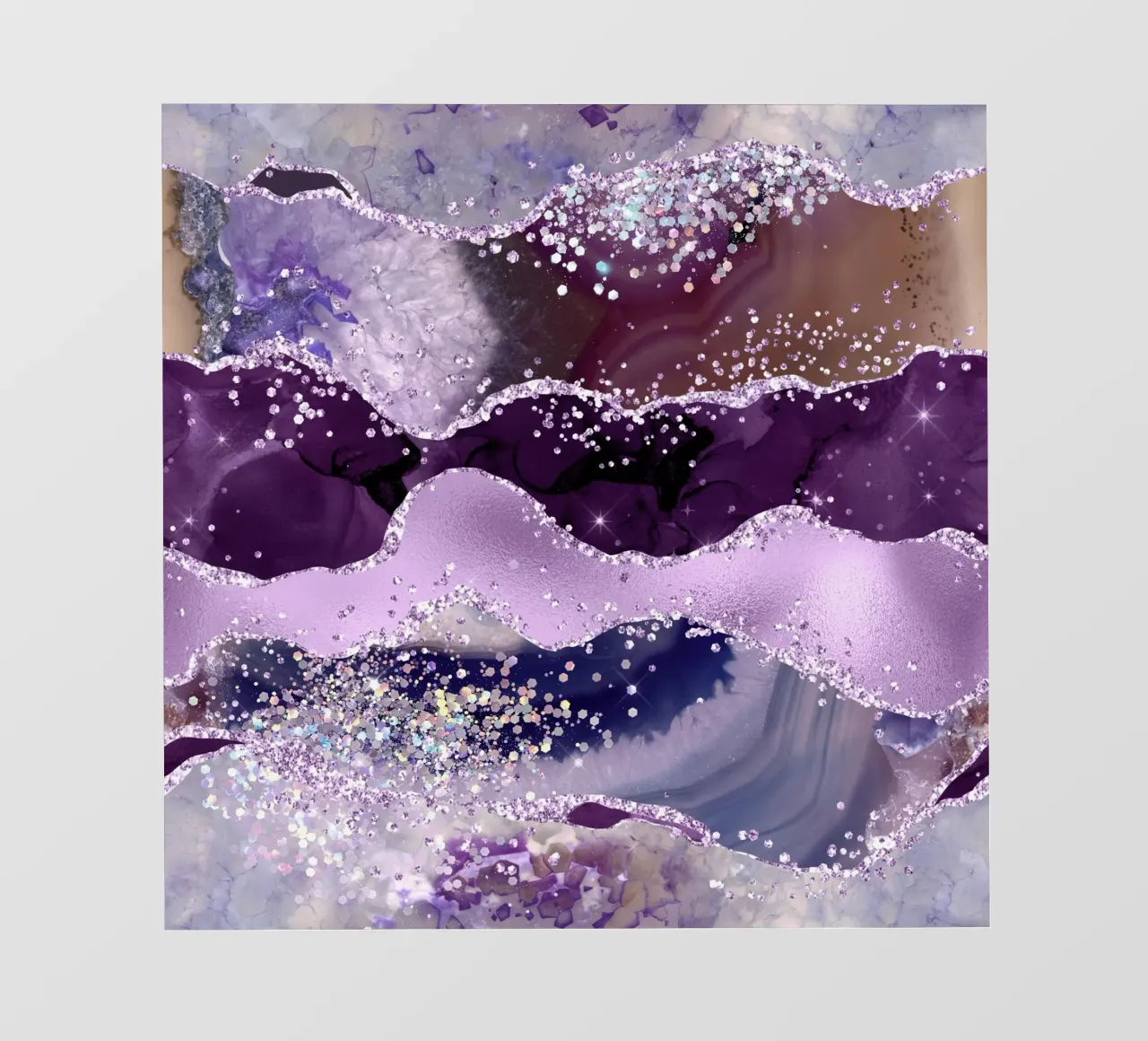 Texture Agata viola glitterata 06 carta da parati fotografica da Gemstone Textures