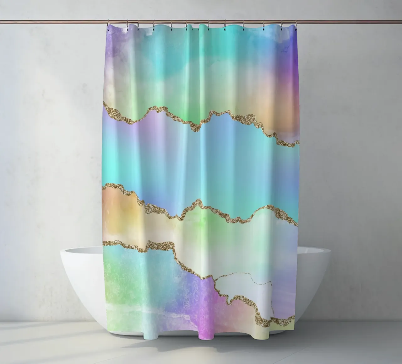 Texture Agata Arcobaleno 04 tenda da doccia da Gemstone Textures