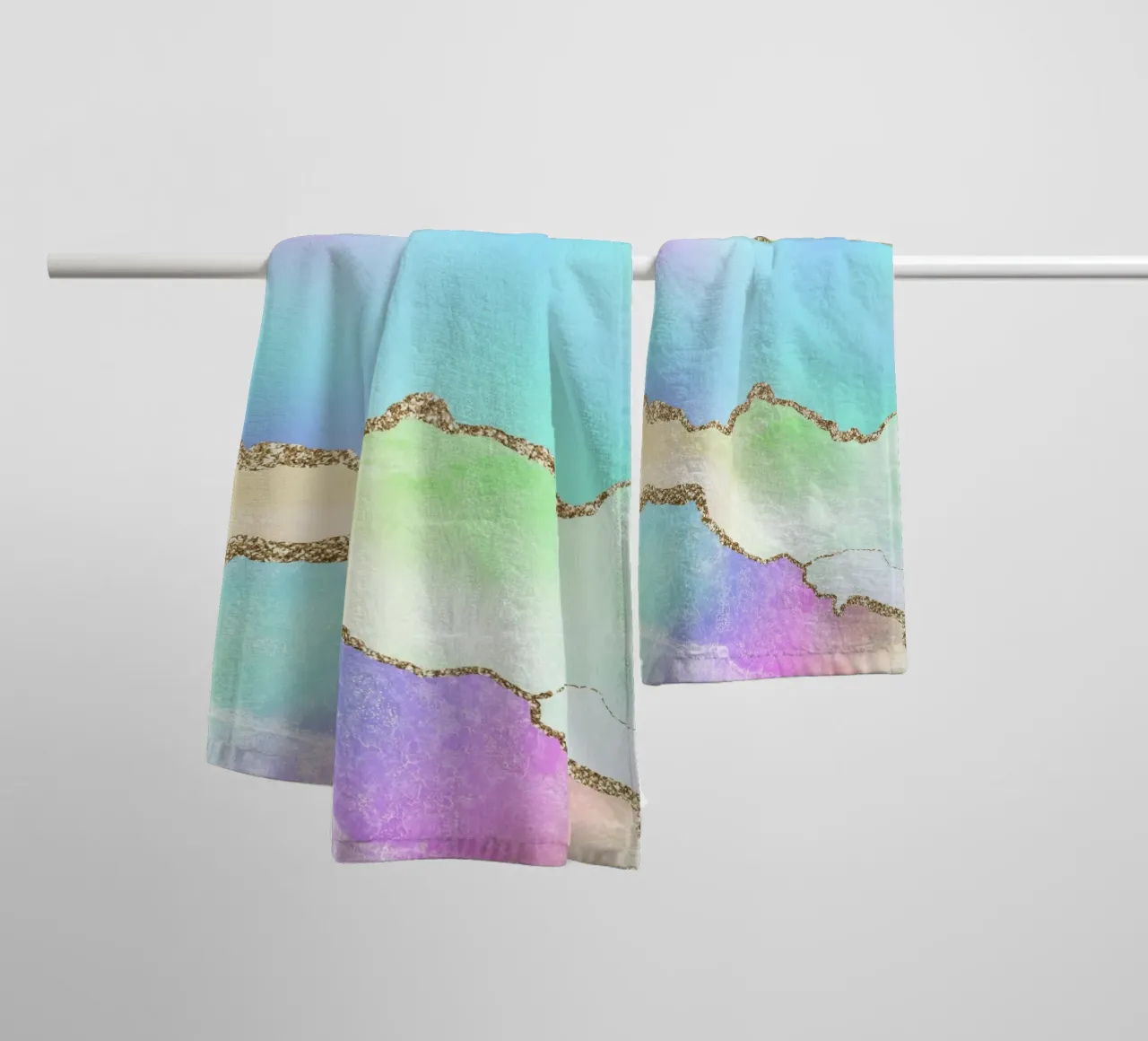 Texture Agata Arcobaleno 04 asciugamano da bagno da Gemstone Textures