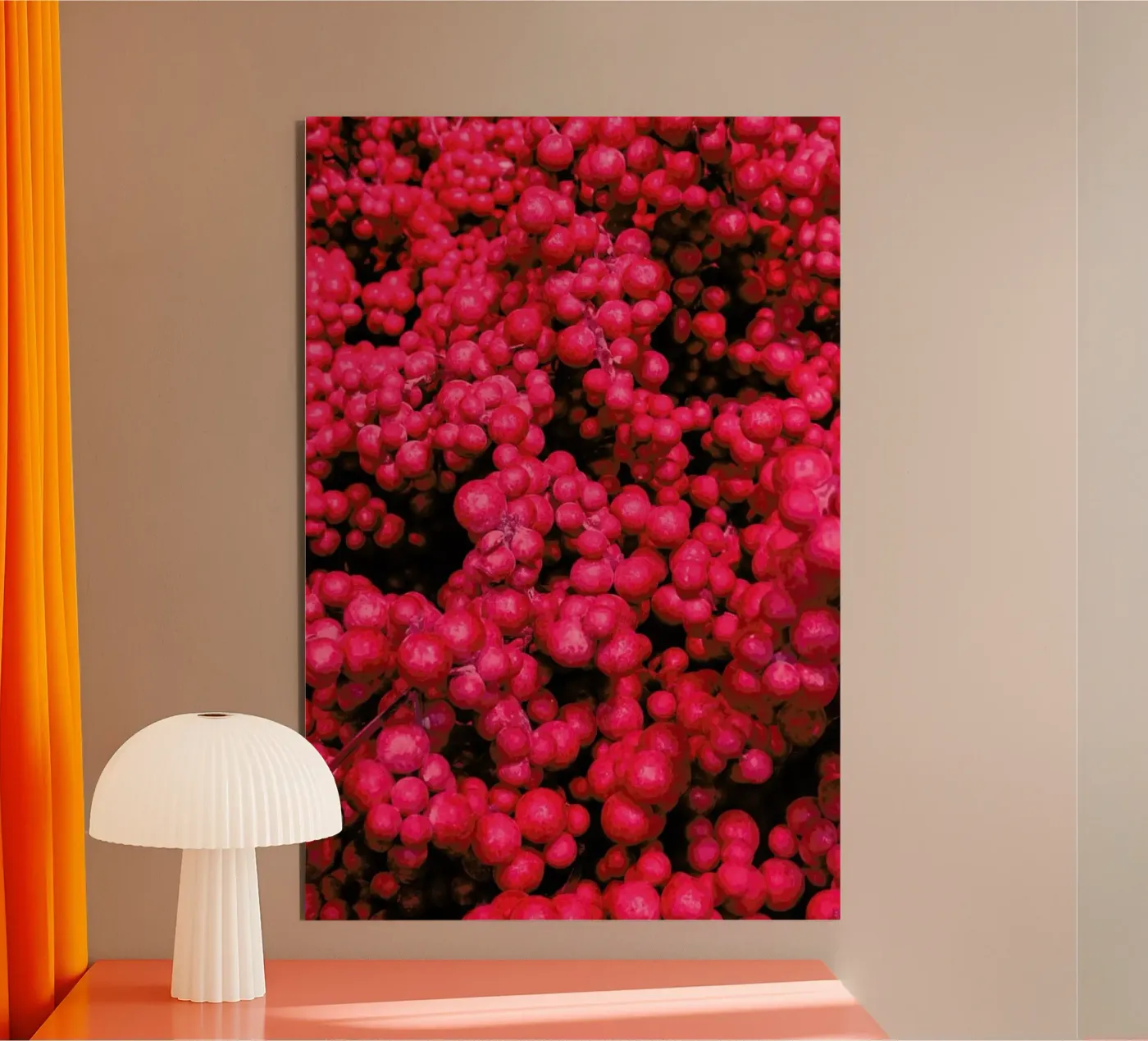 Fruity Pinkness alluminio dibond da Sebastian Hilgetag