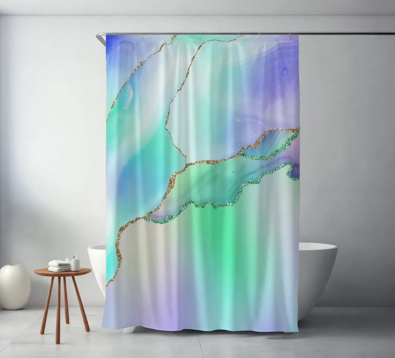 Agata Arcobaleno Texture 05 tenda da doccia da Gemstone Textures