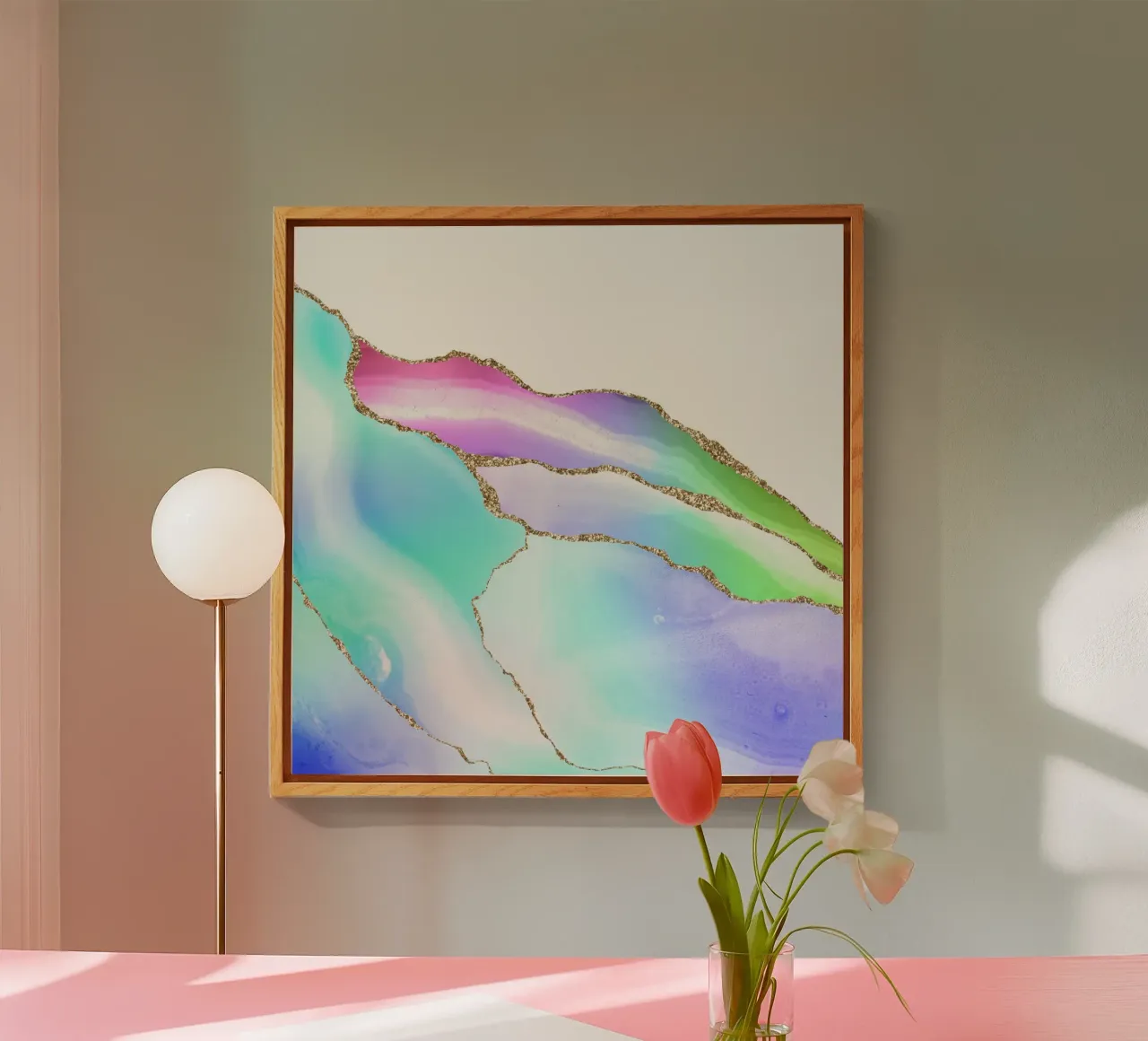 Agata Arcobaleno Texture 08 plexiglass da Gemstone Textures