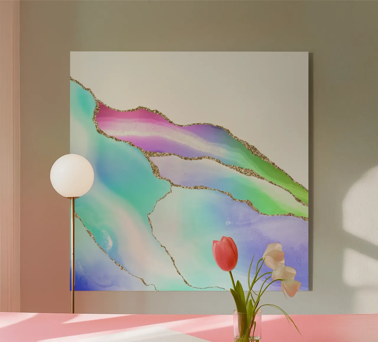 Agata Arcobaleno Texture 08 plexiglass da Gemstone Textures