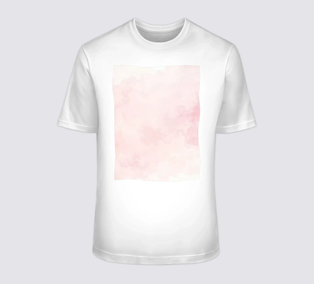 Soft pastel clouds create a serene atmosphere in a tranquil t-shirt by DesignDoodle