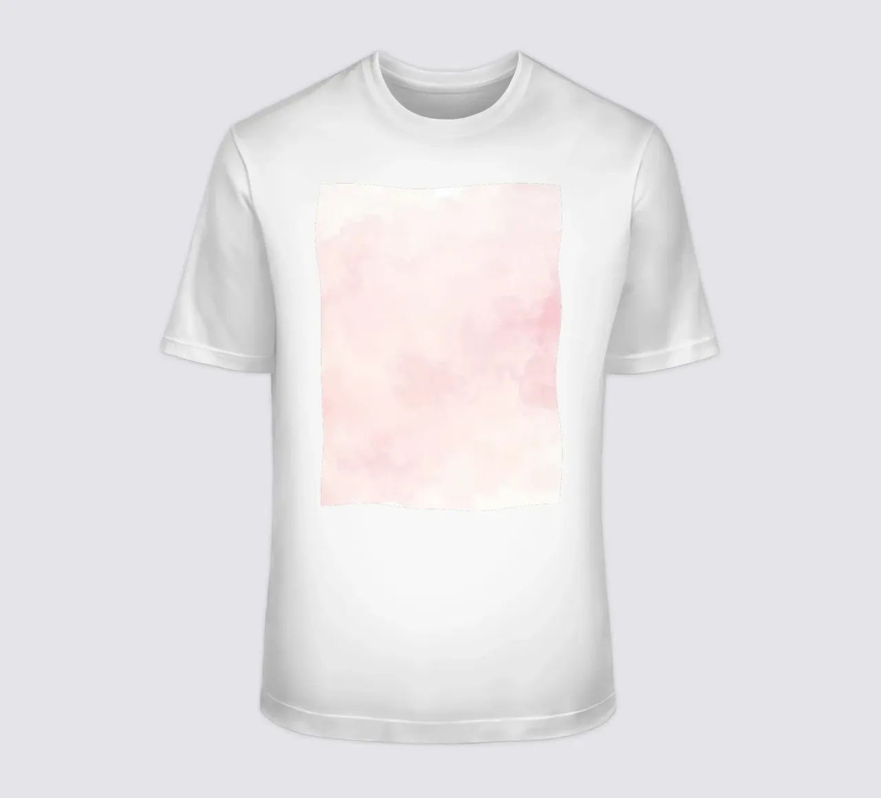 Soft pastel clouds create a serene atmosphere in a tranquil t-shirt by DesignDoodle