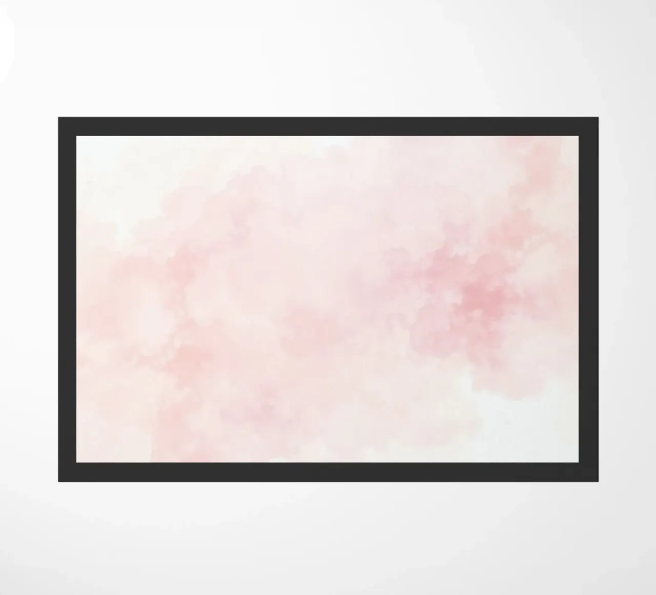 Soft pastel clouds create a serene atmosphere in a tranquil doormat by DesignDoodle