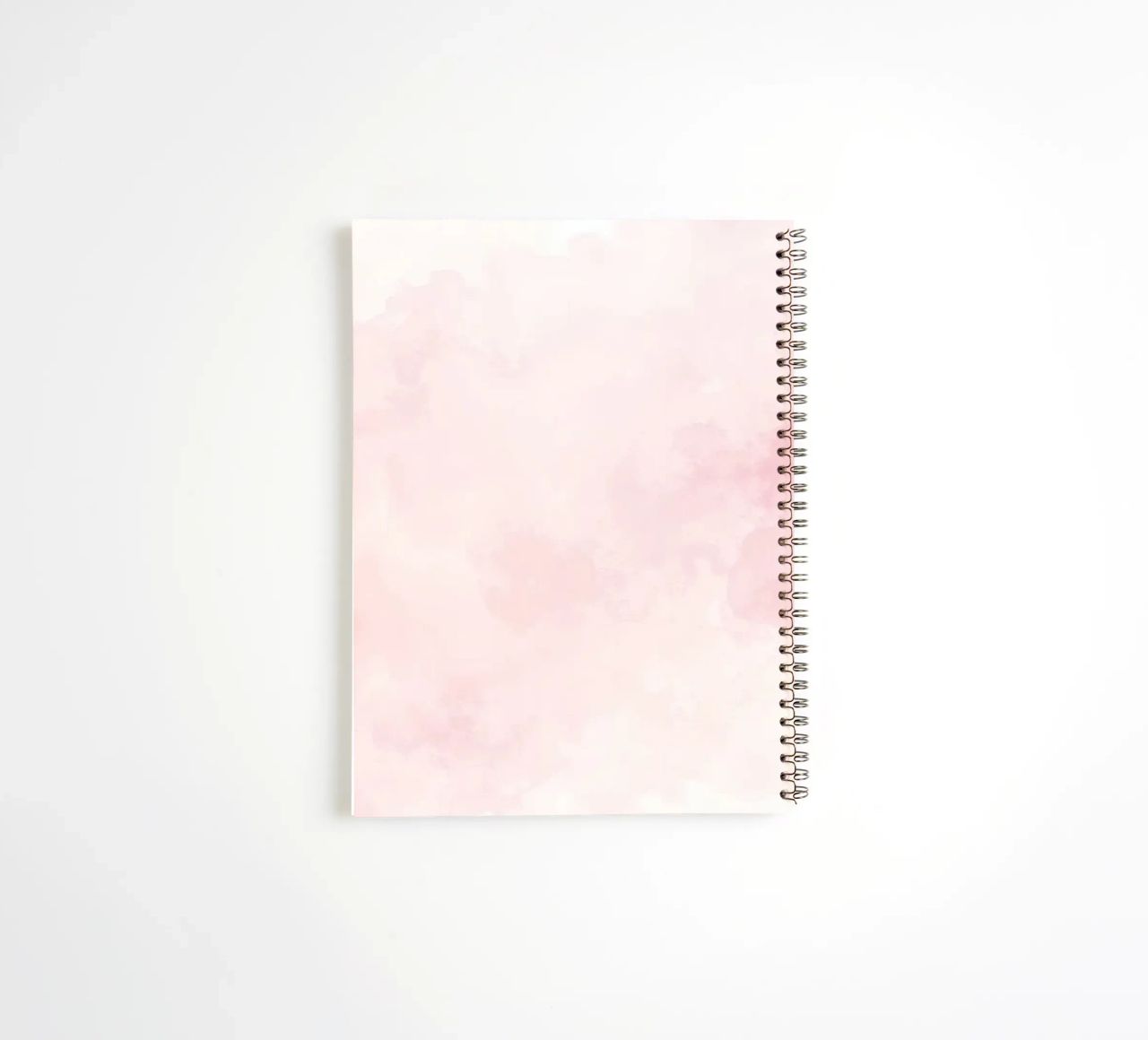 Soft pastel clouds create a serene atmosphere in a tranquil spiral notebook by DesignDoodle