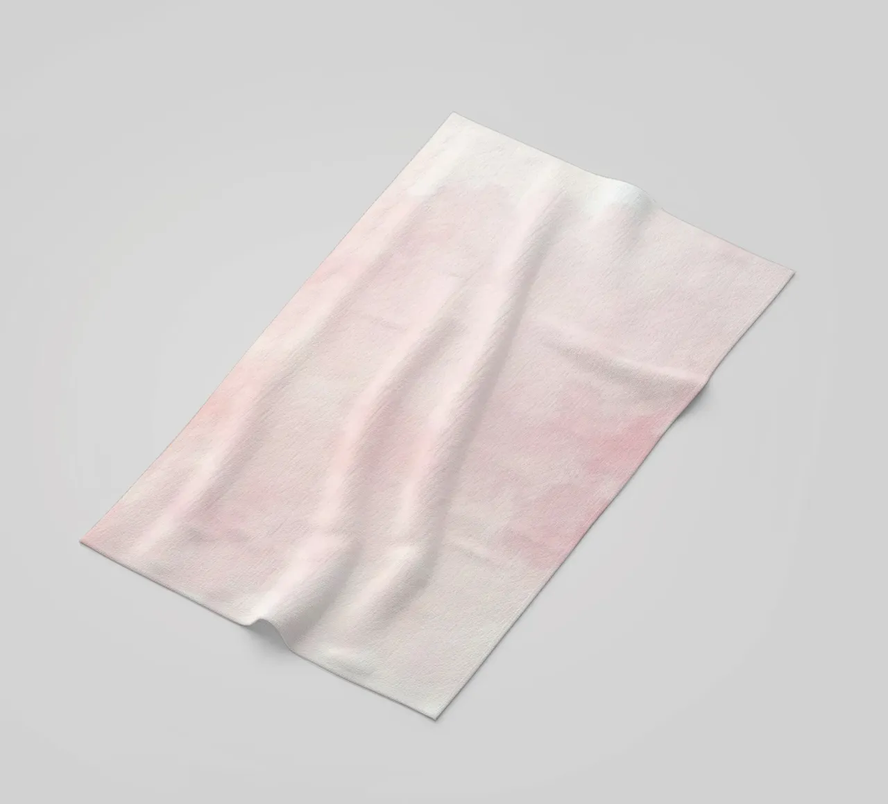 Soft pastel clouds create a serene atmosphere in a tranquil beach towel by DesignDoodle
