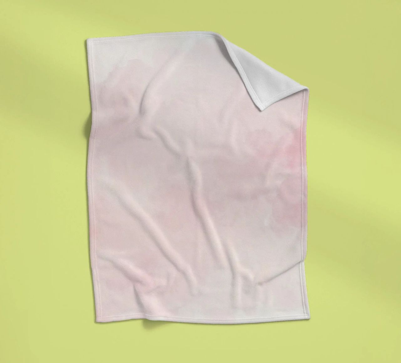 Soft pastel clouds create a serene atmosphere in a tranquil fleece blanket by DesignDoodle