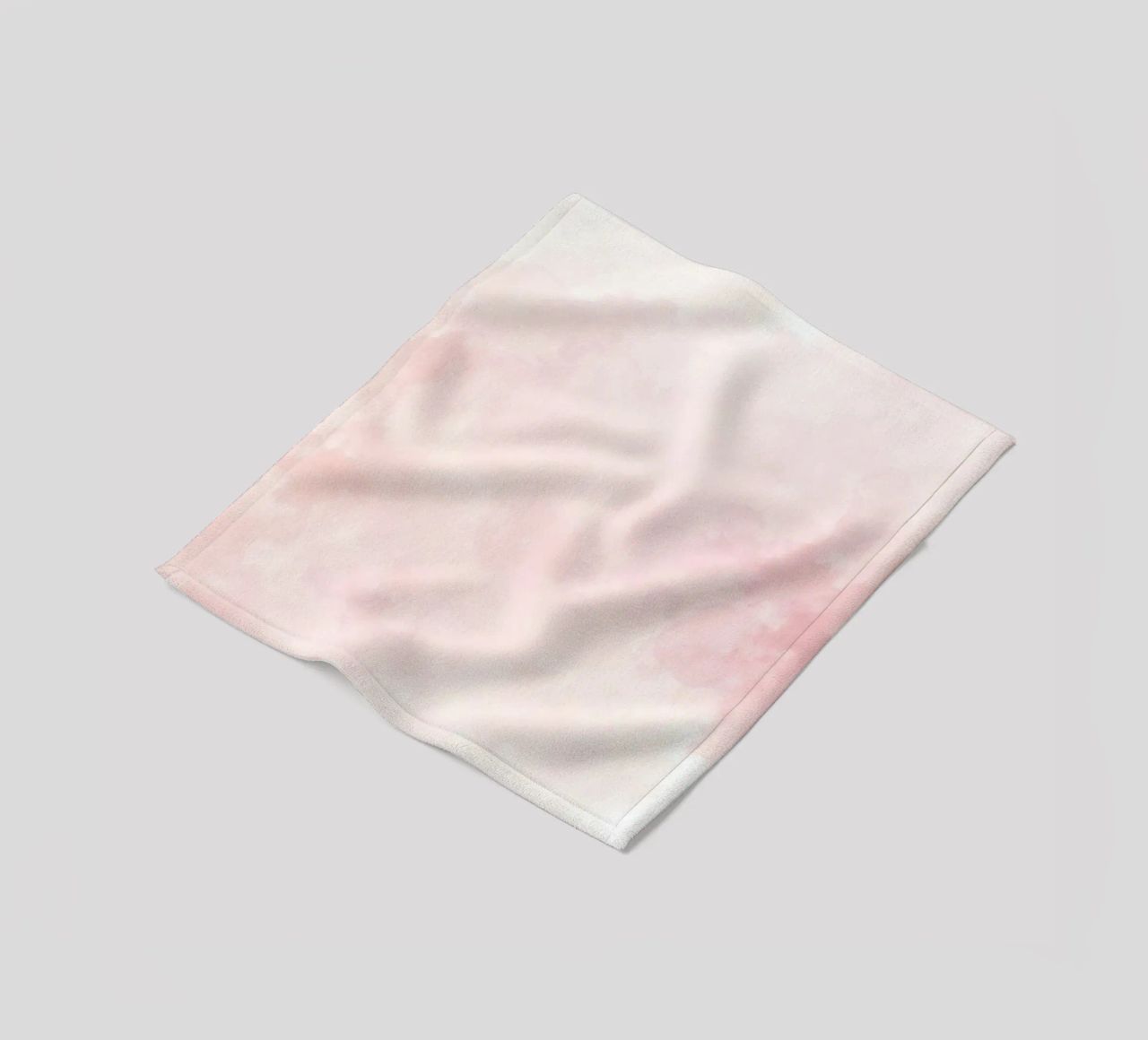 Soft pastel clouds create a serene atmosphere in a tranquil fleece blanket by DesignDoodle