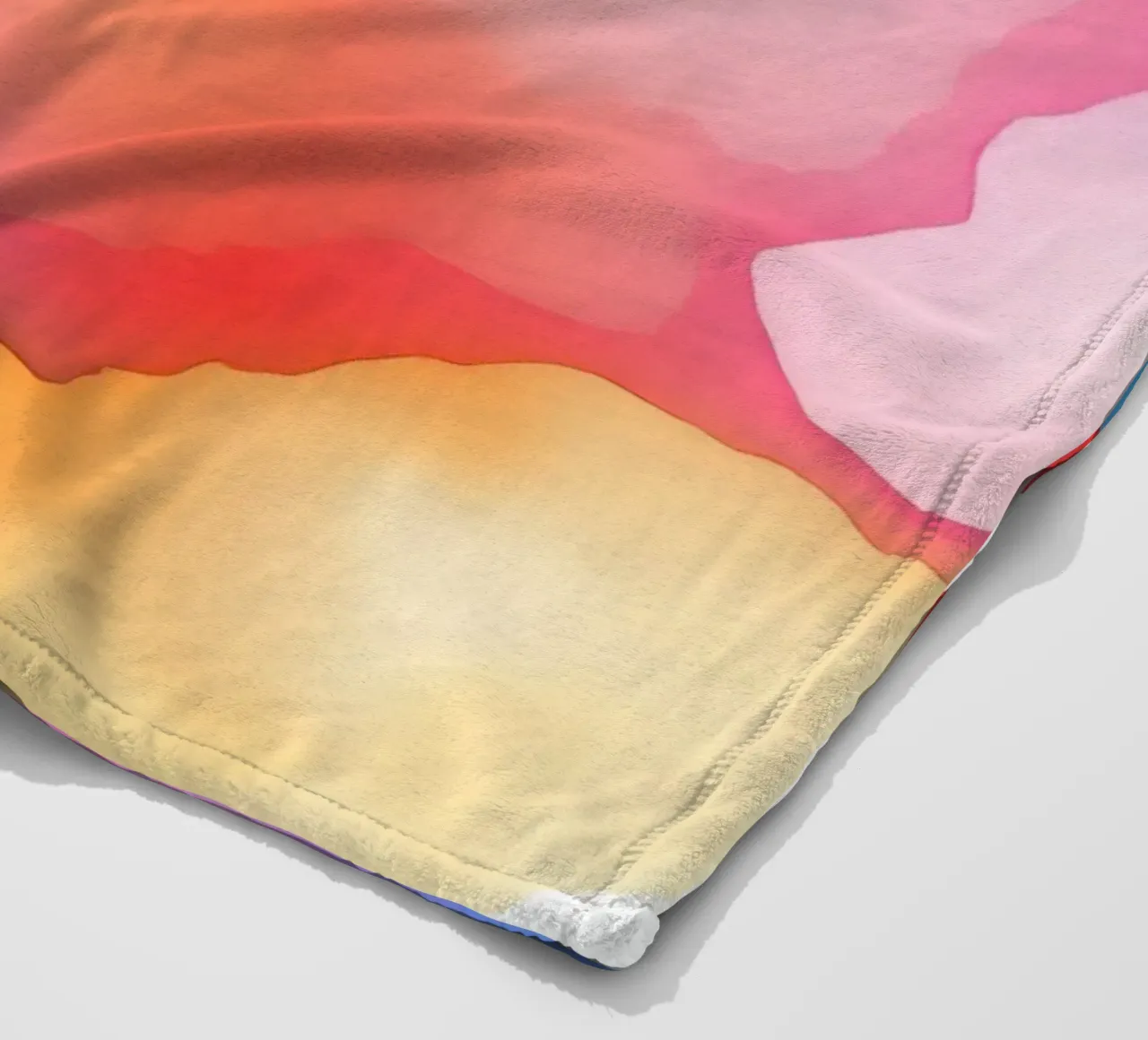 watercolor abstract artwork with vivid colors and dynamic fleece blanket by DesignDoodle