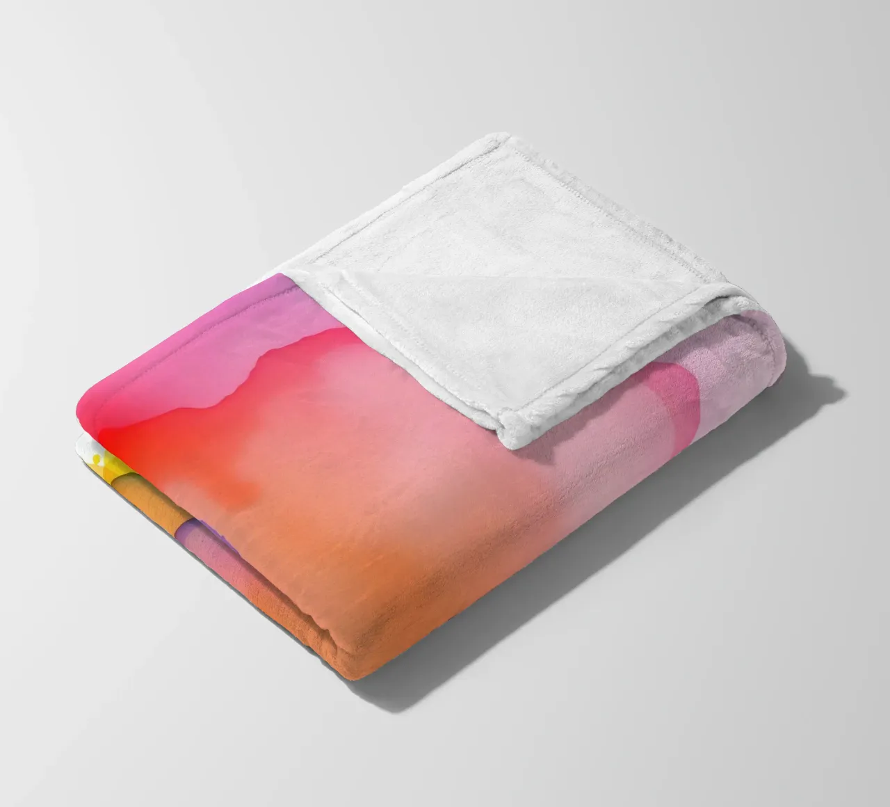 watercolor abstract artwork with vivid colors and dynamic fleece blanket by DesignDoodle