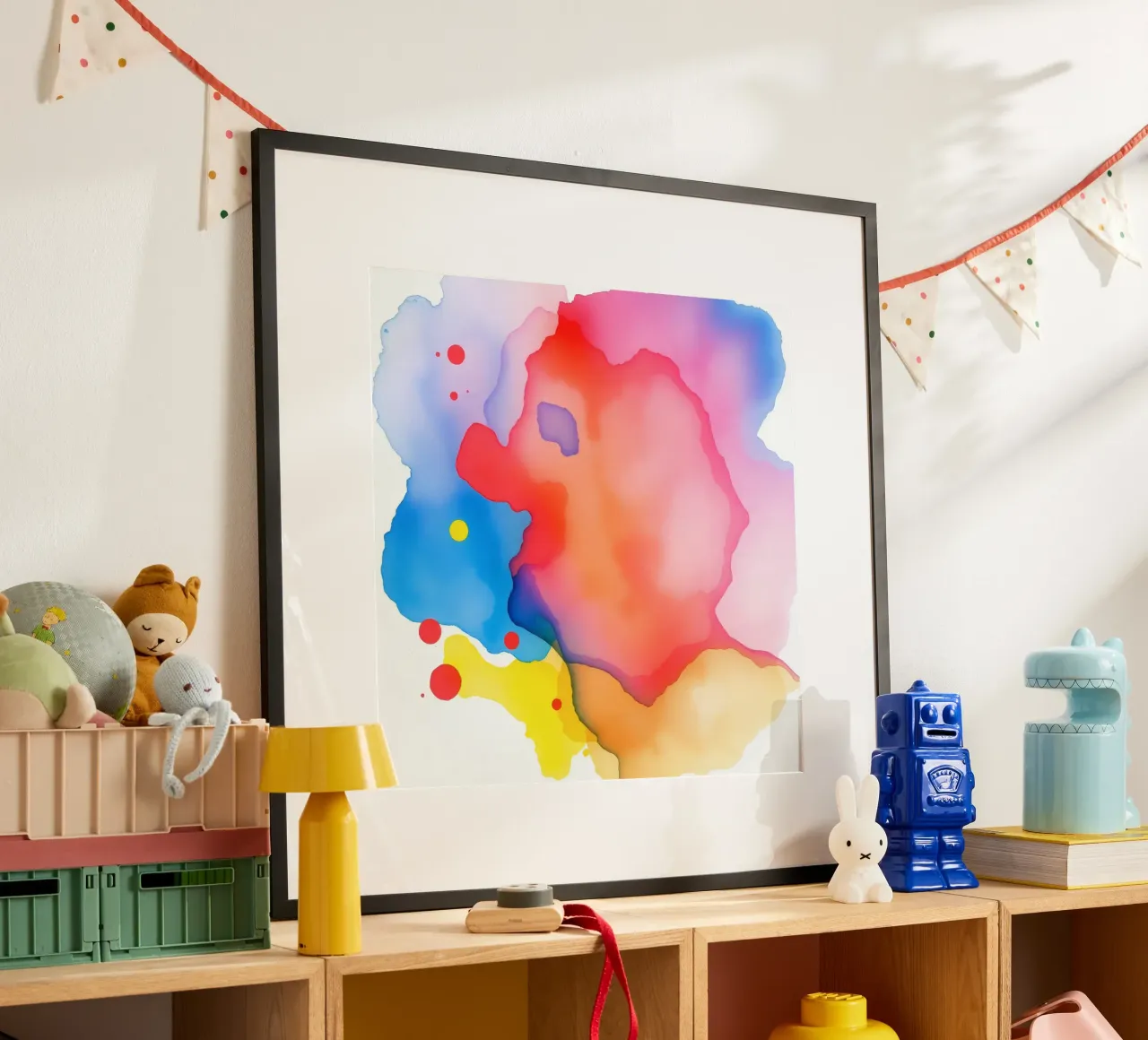 watercolor abstract artwork with vivid colors and dynamic hahnemühle by DesignDoodle