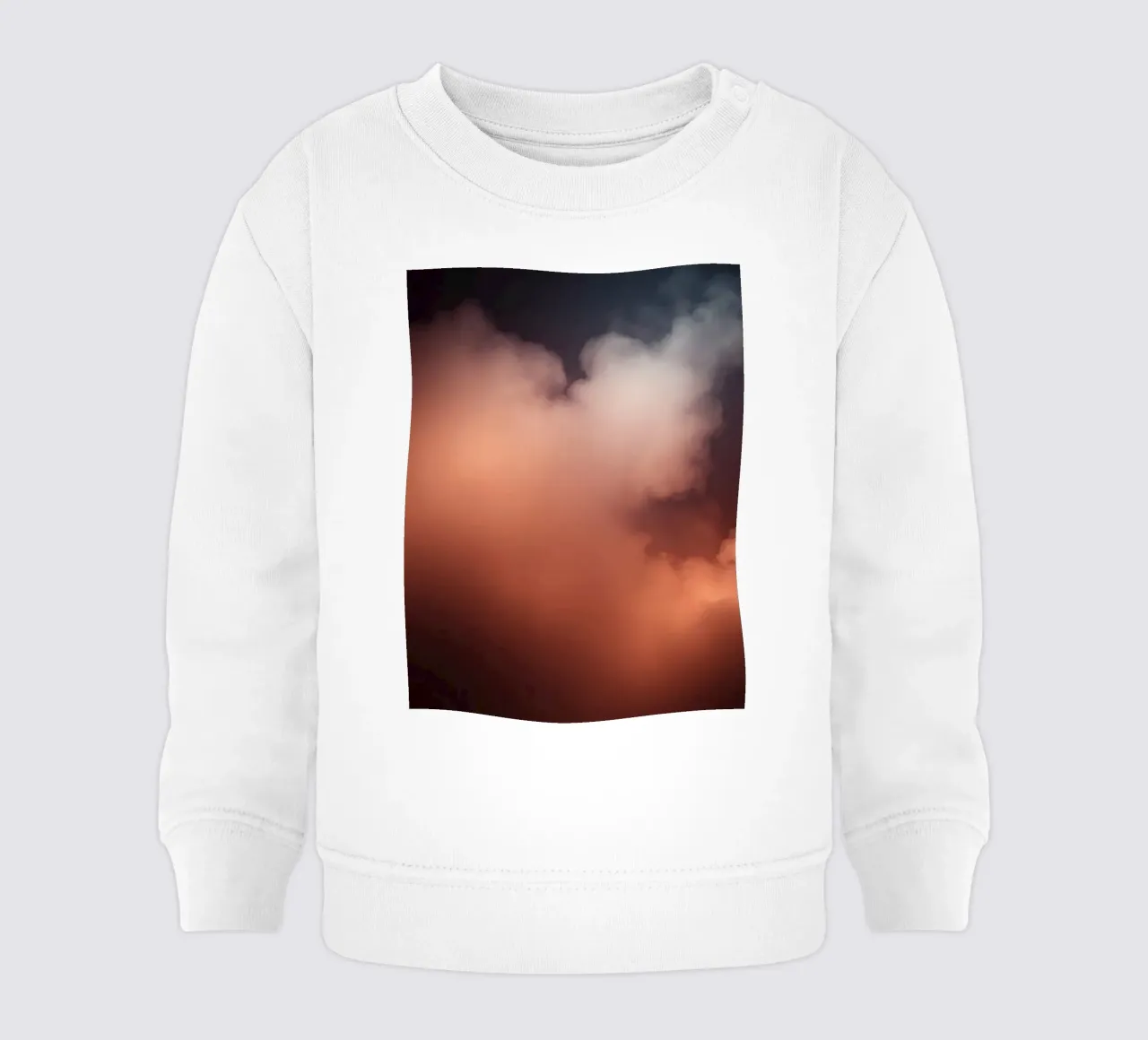 Nuvole colorate turbinano nel cielo notturno atmosfera mistica felpa neonato da DesignDoodle