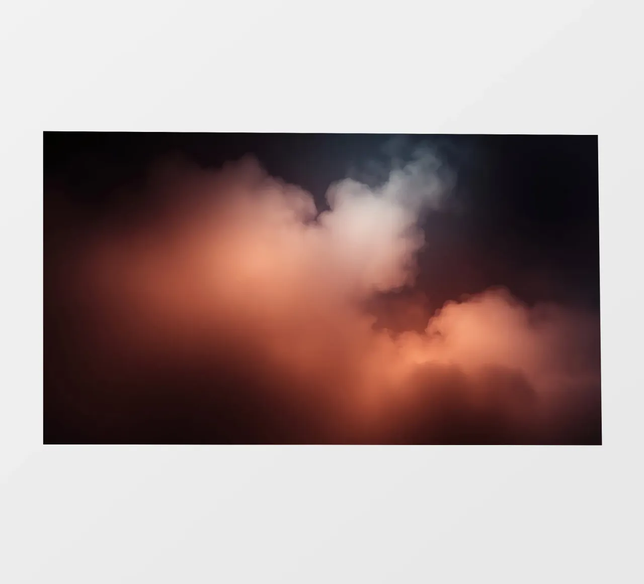 Nuvole colorate turbinano nel cielo notturno atmosfera mistica telo in pvc da DesignDoodle