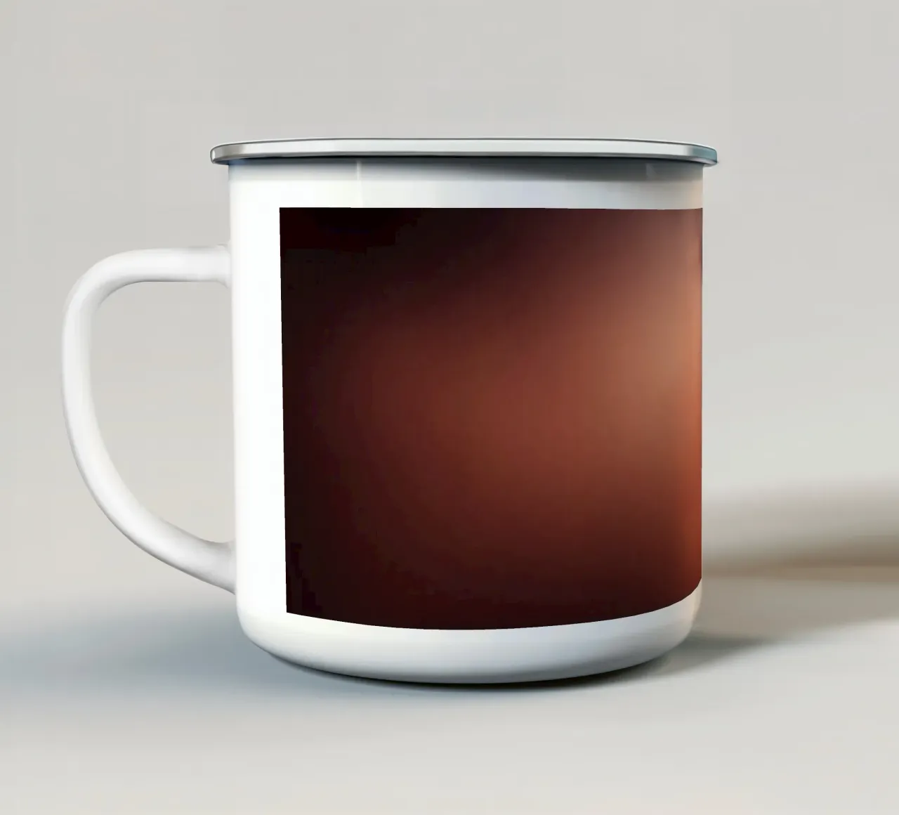 Nuvole colorate turbinano nel cielo notturno atmosfera mistica tazza in smalto da DesignDoodle